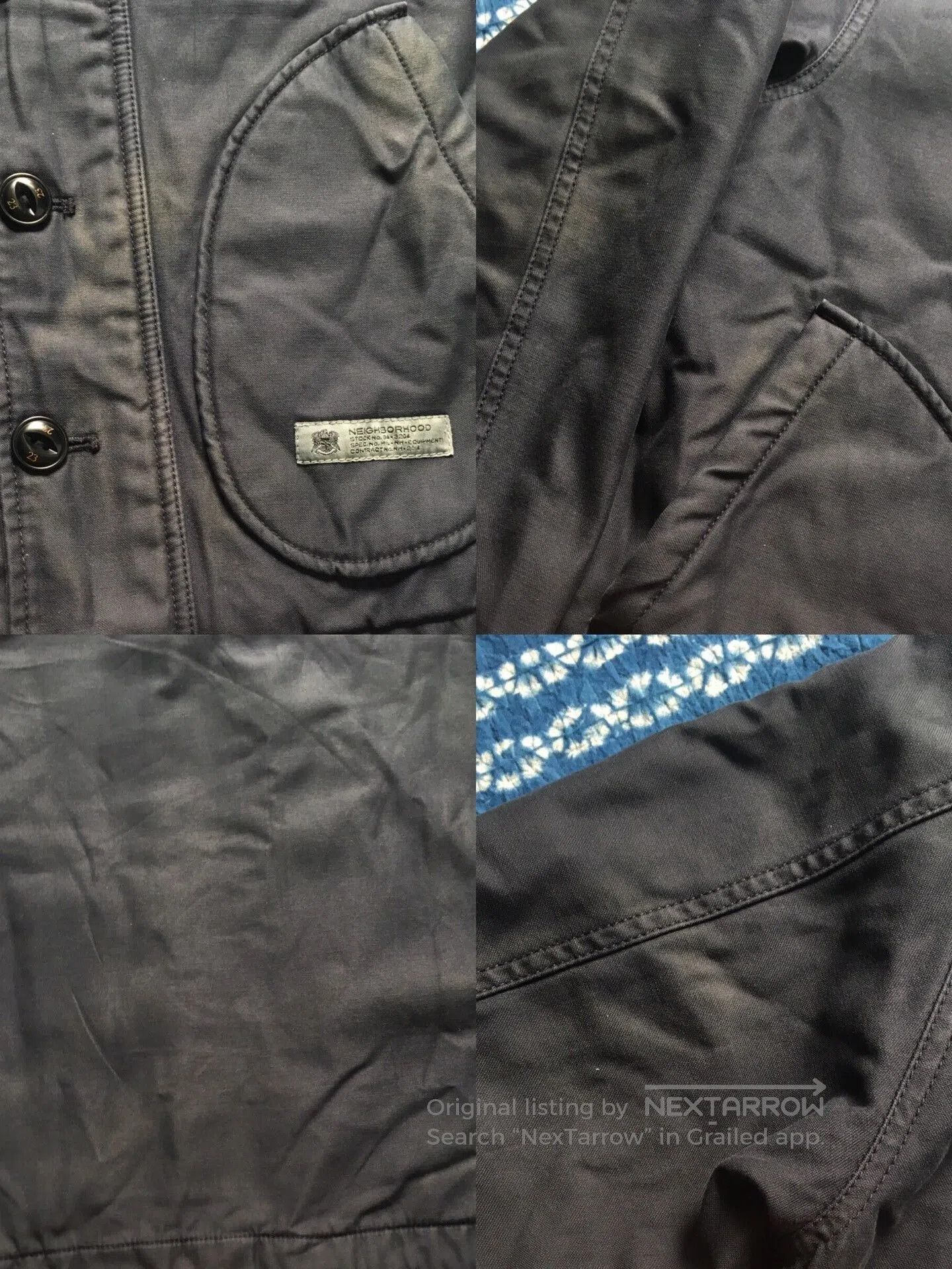 Neighborhood Neighborhood N1 Cotton Jacket in Deep Blue. Size US S / EU 44-46 / 1 - 4 Thumbnail