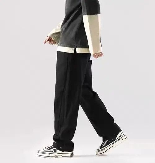 Japanese Brand Vintage Street Loose Casual Black Jeans Size US 32 / EU 48 - 2 Thumbnail