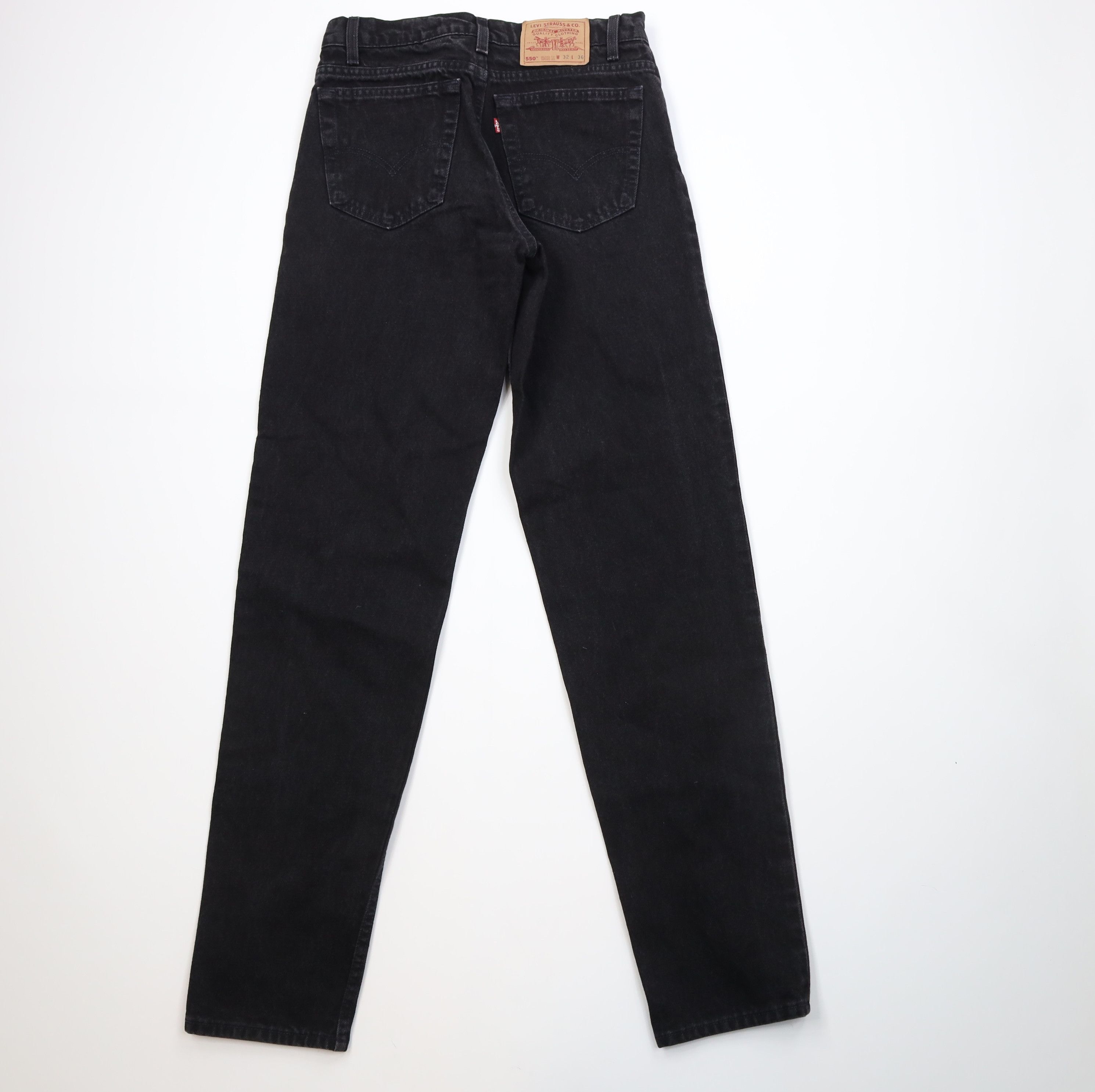 Levi's Vintage 90s Levis Relaxed Tapered Leg Denim Jeans Black USA Size US 32 / EU 48 - 9 Thumbnail