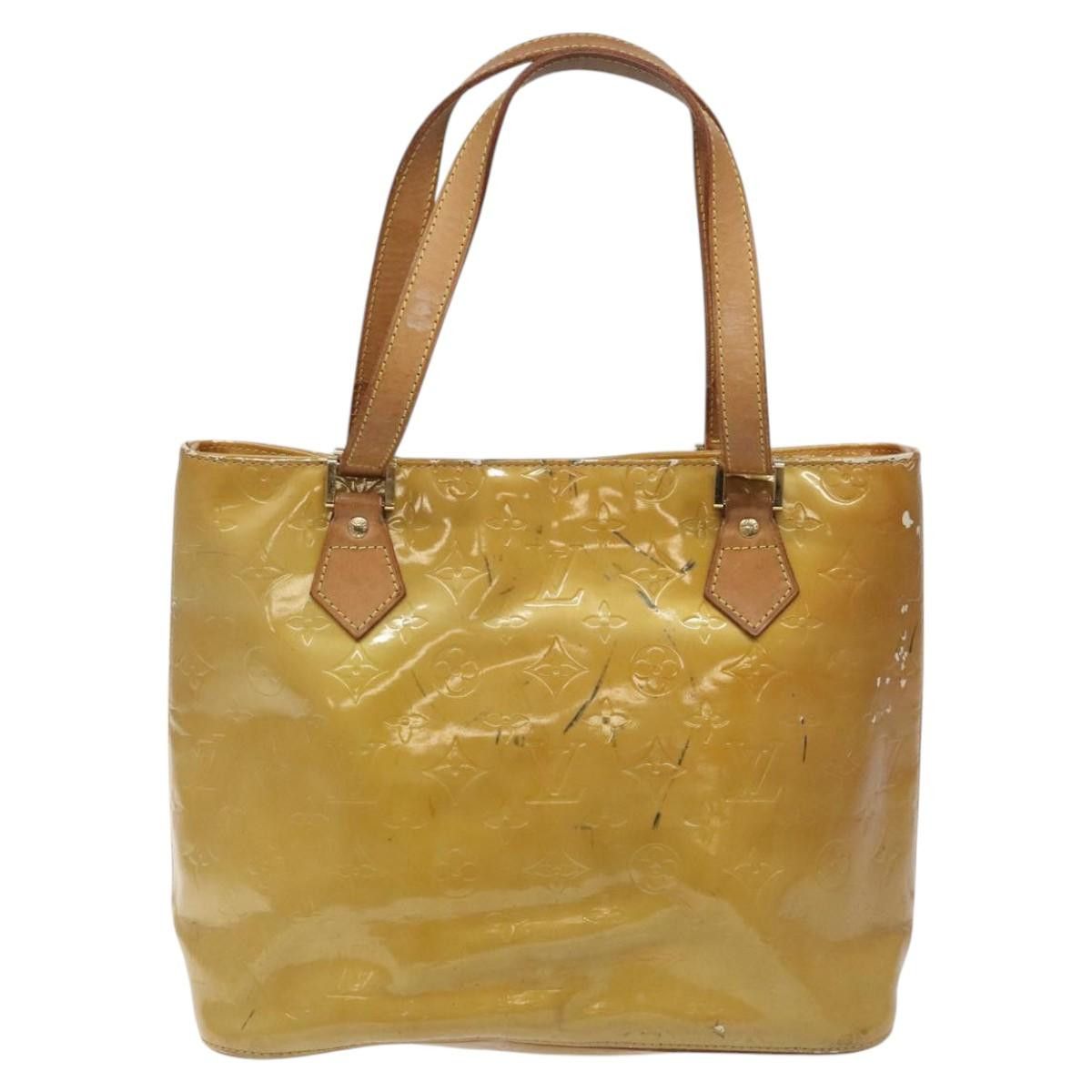 Louis Vuitton LOUIS VUITTON Monogram Vernis Houston Hand Bag Beige M91004 Size ONE SIZE - 2 Thumbnail