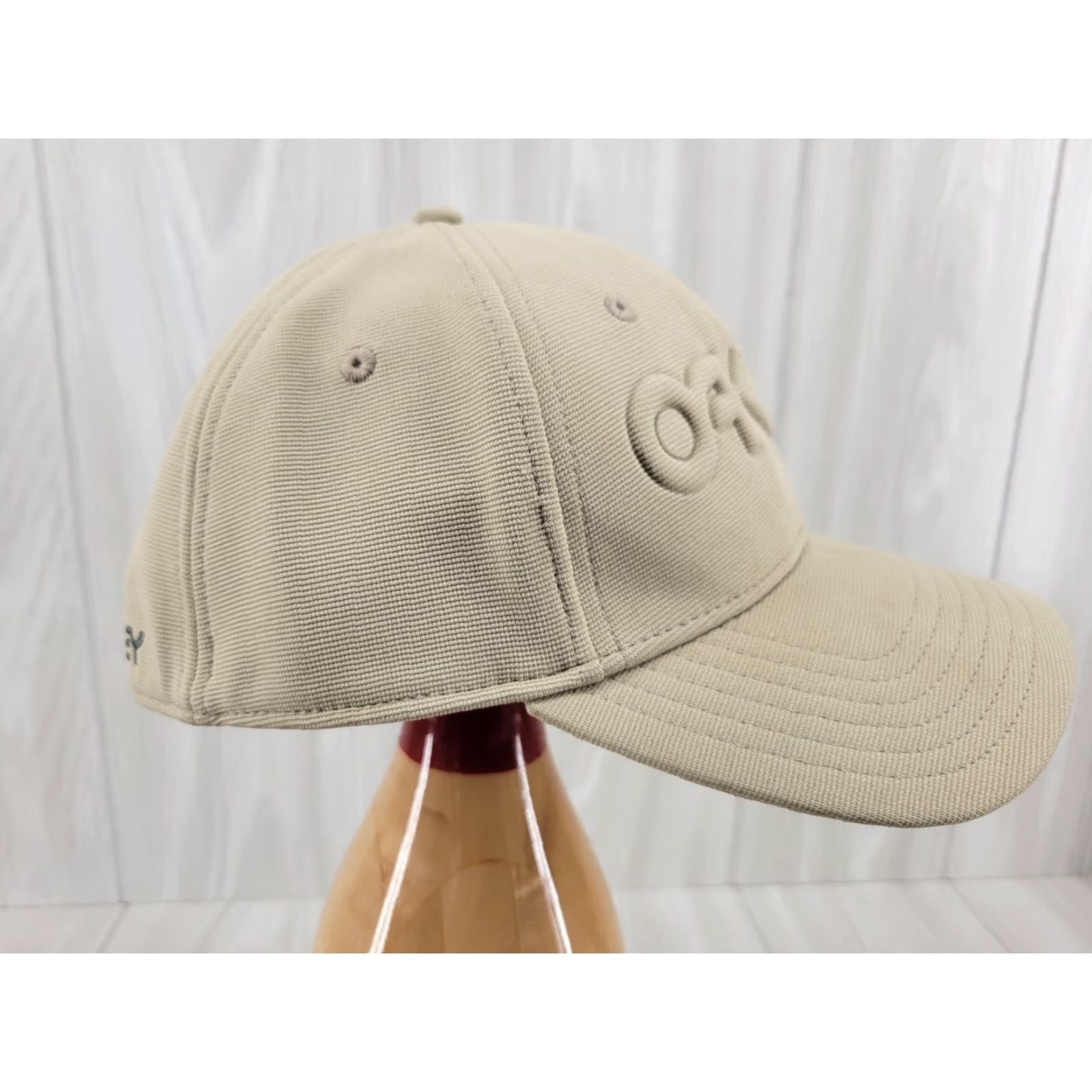 Oakley VINTAGE Oakley Hat One Size Tan Flex FIT L/XL Raised LOGO Men Baseball Cap 90s USA Outdoor Adjustable Breathable Distressed Size ONE SIZE - 6 Thumbnail