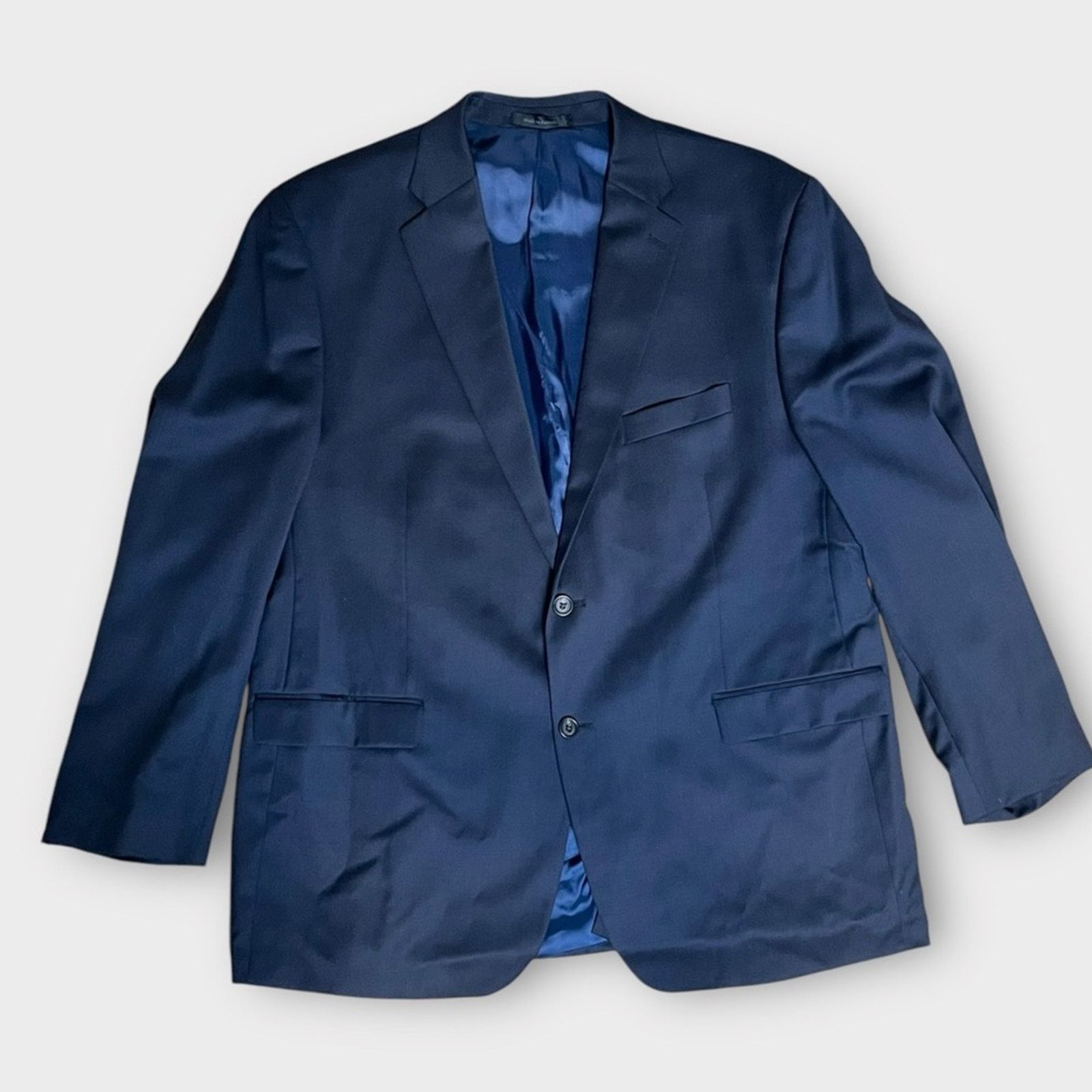 Lauren Ralph Lauren LAUREN RALPH LAUREN Men’s Navy Blue Blazer 100% Wool 48R Size 48R - 1 Thumbnail