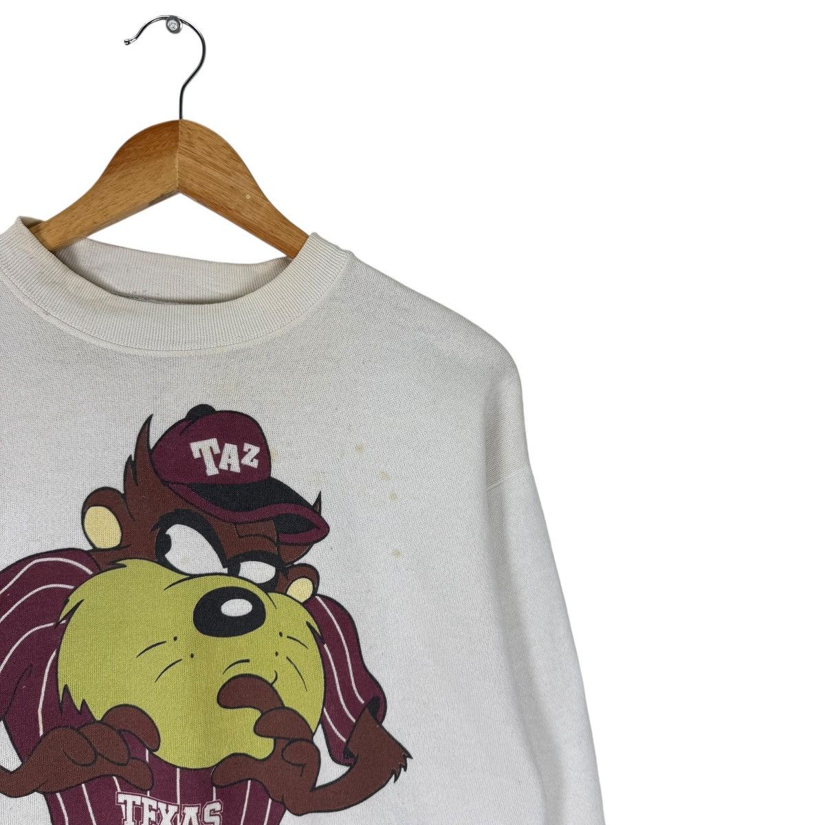 Warner Bros ☀️LOONEY TUNES TAZ TEXAS 1994 SWEATSHIRT Size US L / EU 52-54 / 3 - 4 Thumbnail