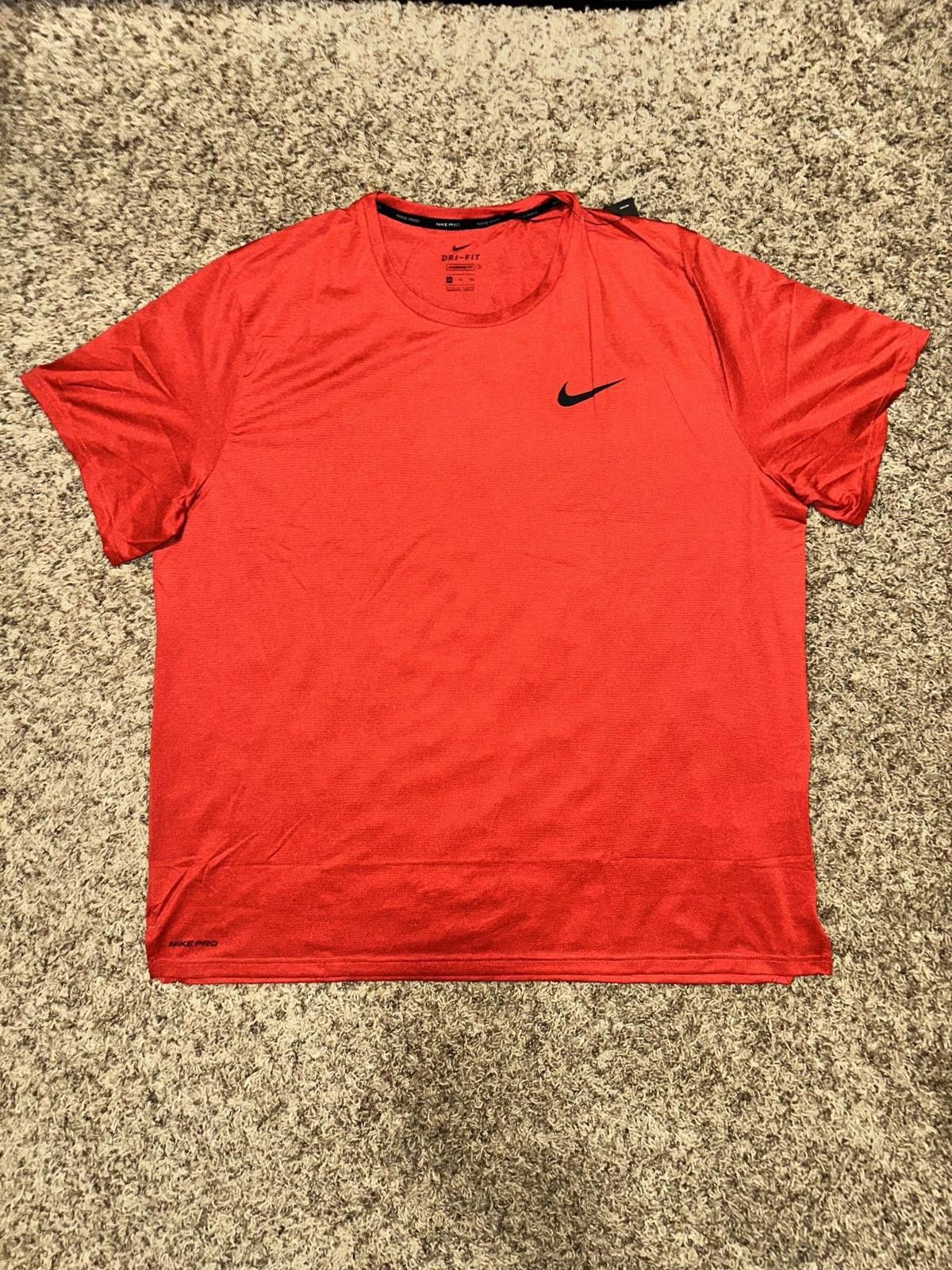 Nike Nike Pro Men's Dri-Fit Short Sleeve Training Shirt Size US XXL / EU 58 / 5 - 1 Thumbnail