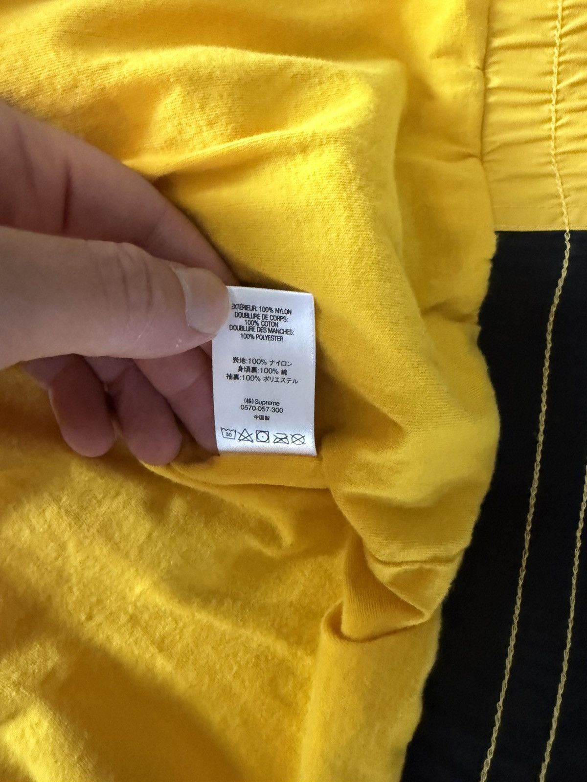 Supreme Supreme Shoulder Logo Track Jacket Yellow Black Size US XL / EU 56 / 4 - 4 Thumbnail