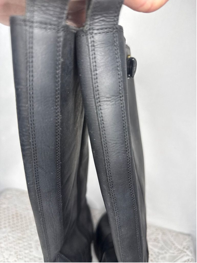 Lucky Brand Lucky Brand Quinn3 black leather knee high zip up boots sz 7 Size US 7 / IT 37 - 7 Thumbnail