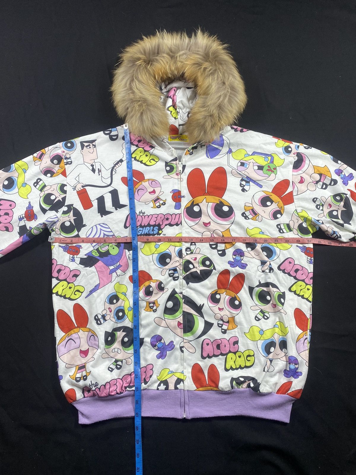 Cartoon Network Cartoon Powerpuff Girls X Acocrag full print zip fur hoodie Size US XL / EU 56 / 4 - 9 Thumbnail