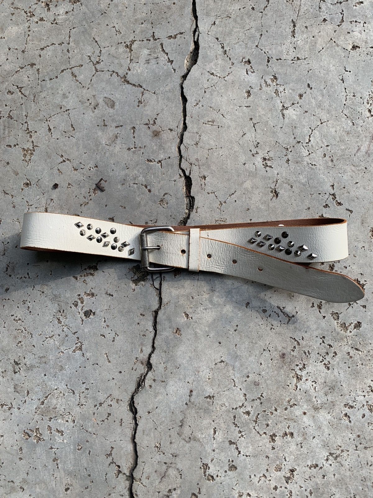 90s Studded Leather Belt