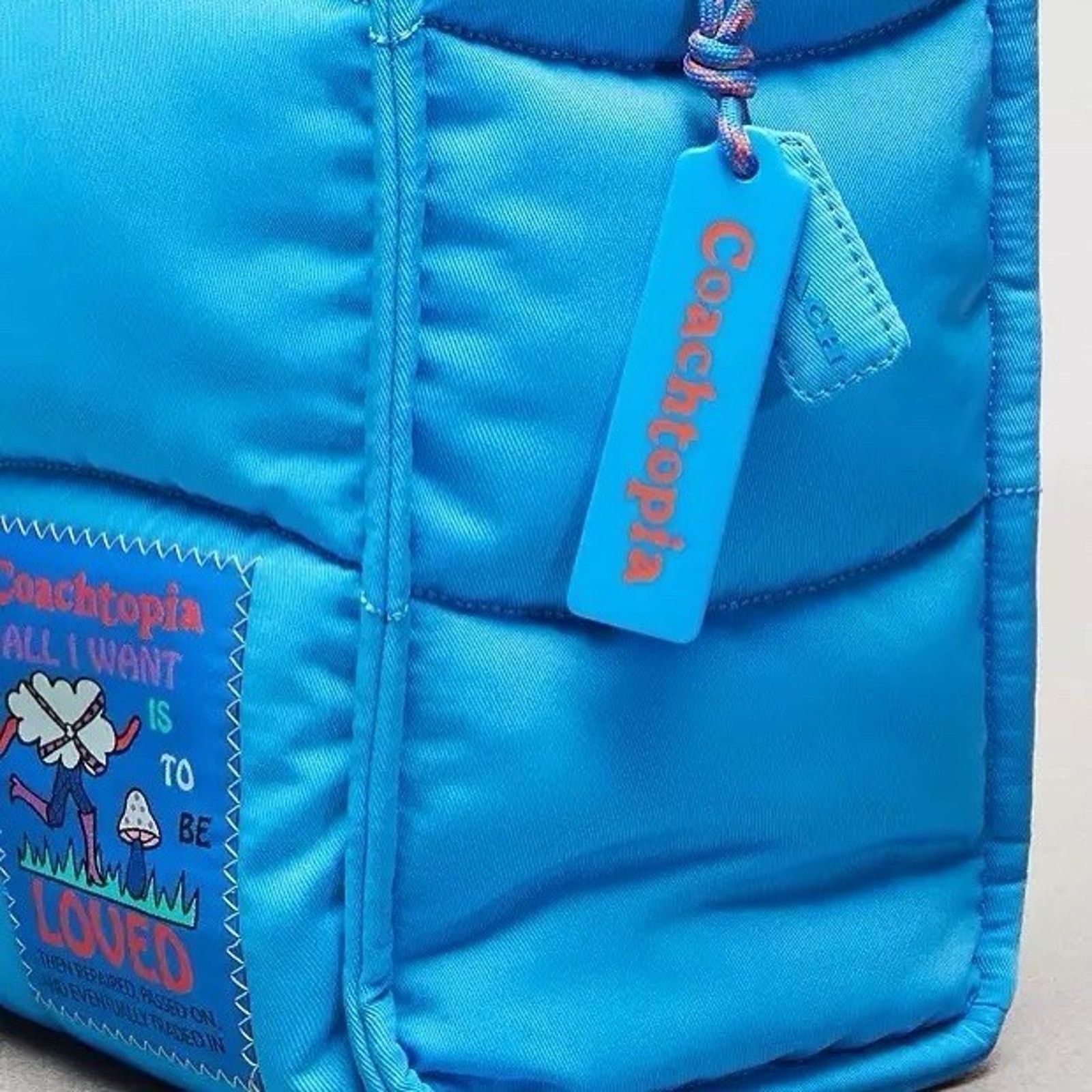 Coach NWT Coach Coachtopia Large Tote Blue Bag CQ057 Carryall Size ONE SIZE - 8 Thumbnail