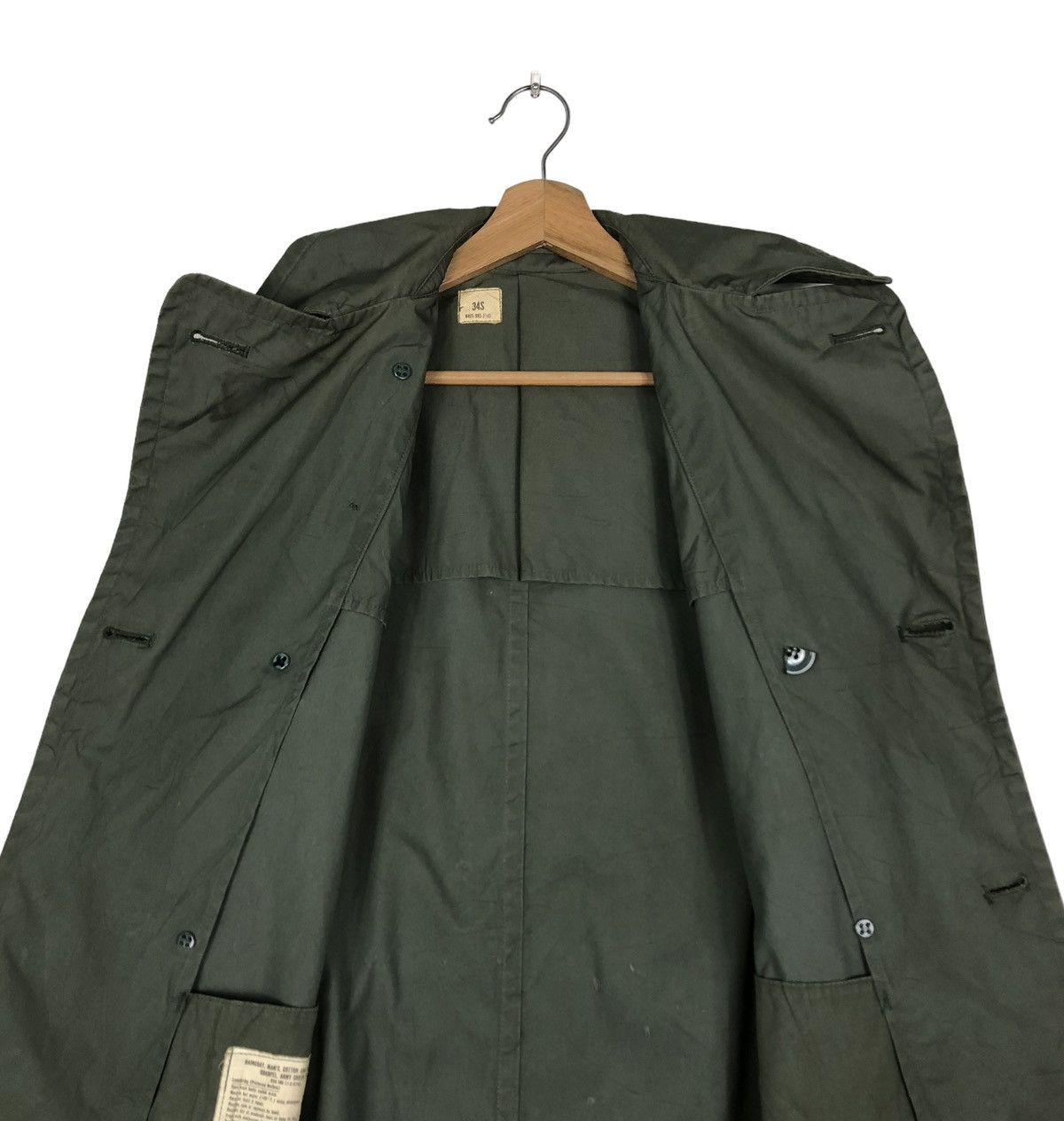 Buzz Rickson's 🔥VINTAGE LONG TRENCH COATS JACKET QUARPEL CENTRE MFG CO Size US M / EU 48-50 / 2 - 14 Thumbnail