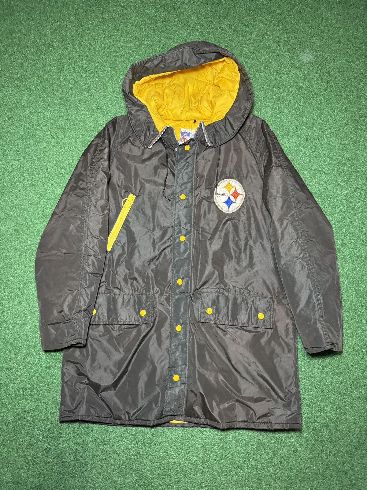 Vintage Vintage 60s 70s Pittsburghs Steelers True Vintage Jacket Size US XL / EU 56 / 4 - 1 Thumbnail