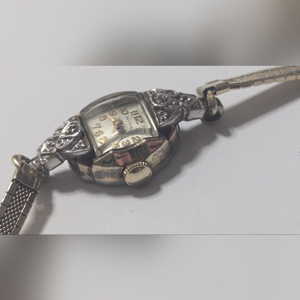 Other VINTAGE ANTIQUE BENRUS SWISS LADIES WRISTWATCH 10K RGP Size ONE SIZE - 7 Thumbnail