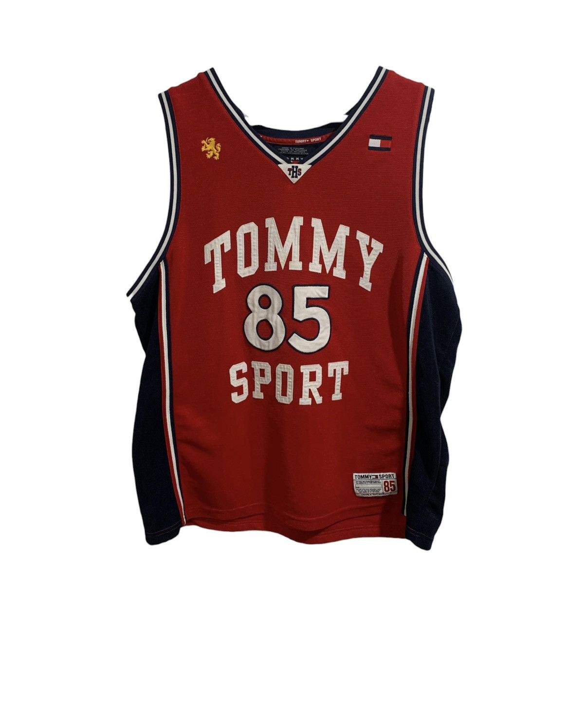 image of Tommy Hilfiger Vintage Tommy Sport Jersey in Red, Men's (Size Large)