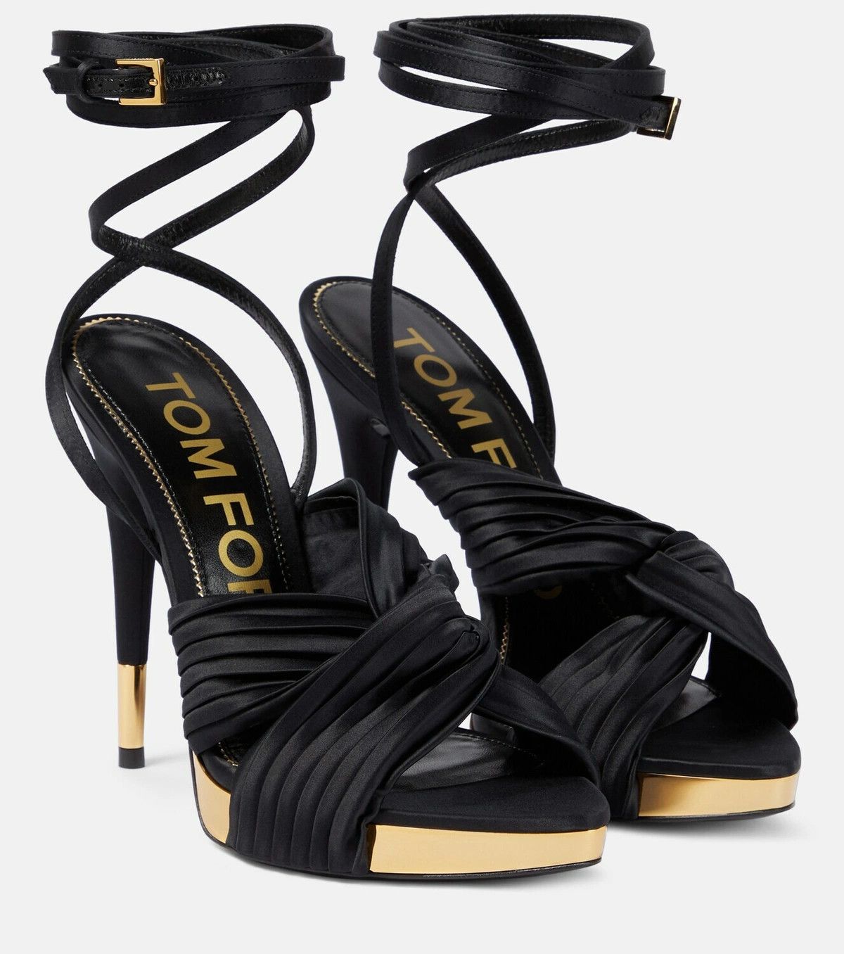 o1y0126 Ankle Strap Sandals in Black