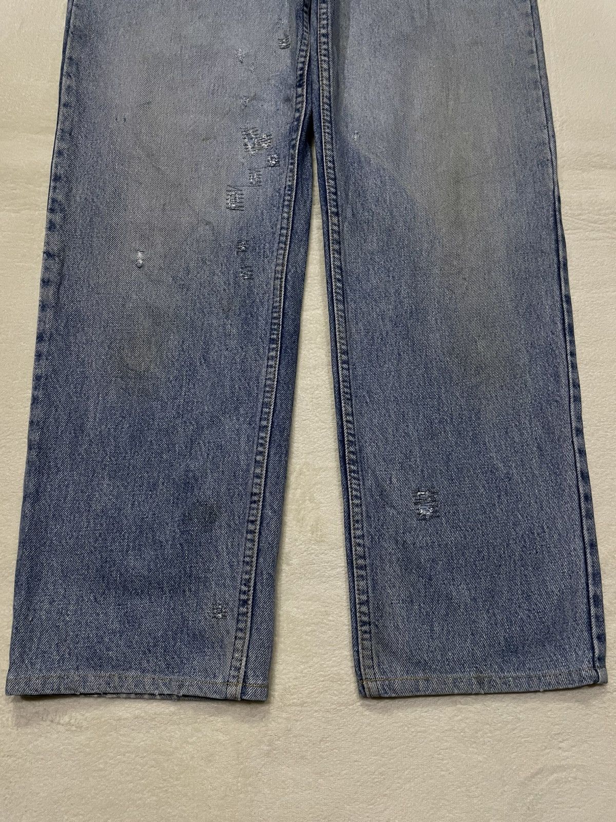 Edwin Vintage EDWIN Baggy Distress Mudwash Denim Jeans Size US 32 / EU 48 - 3 Thumbnail