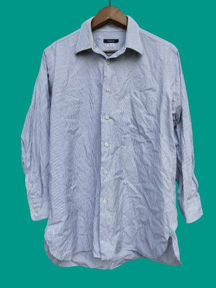 image of Men’S Burberry Shirt Long Sleeve - Light Blue Size Large, Men's