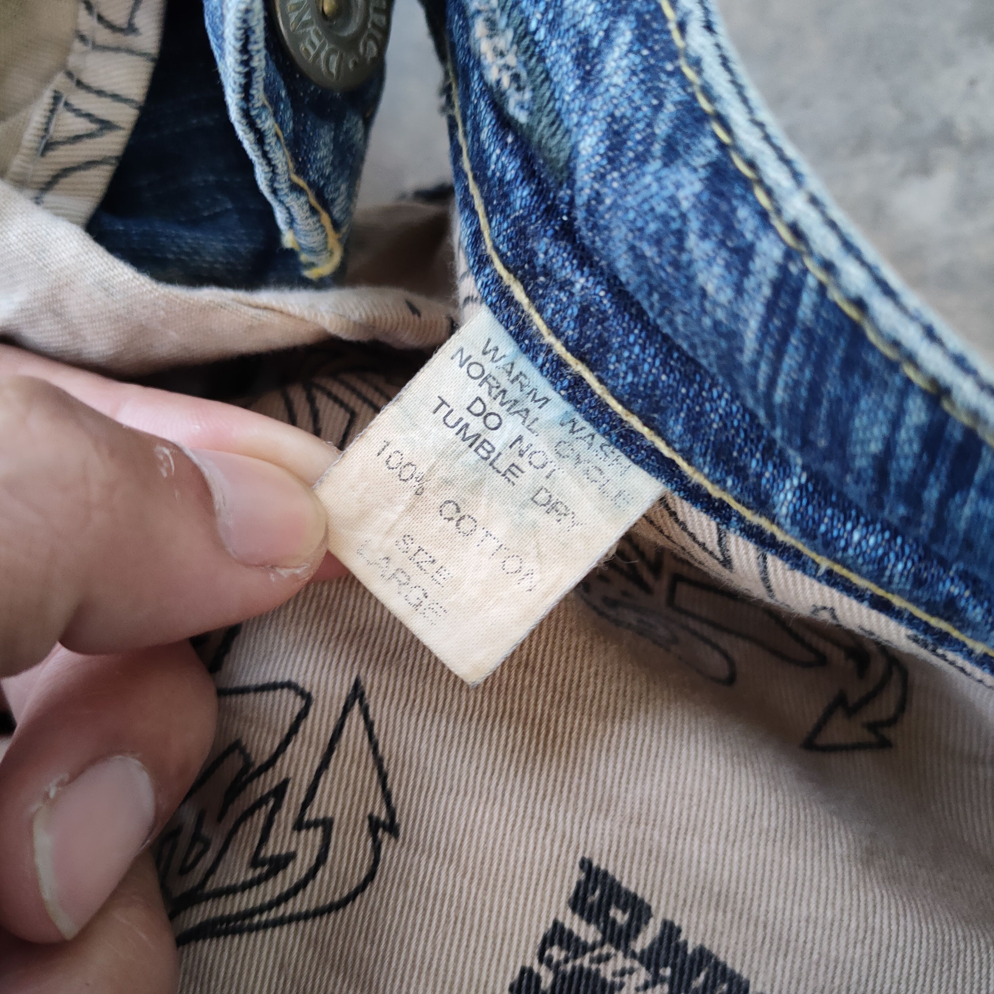 Japanese Brand W38 VINTAGE HECTIC DENIM TALON ZIP FADED RIPPED JEANS PANTS Size US 38 / EU 54 - 15 Thumbnail