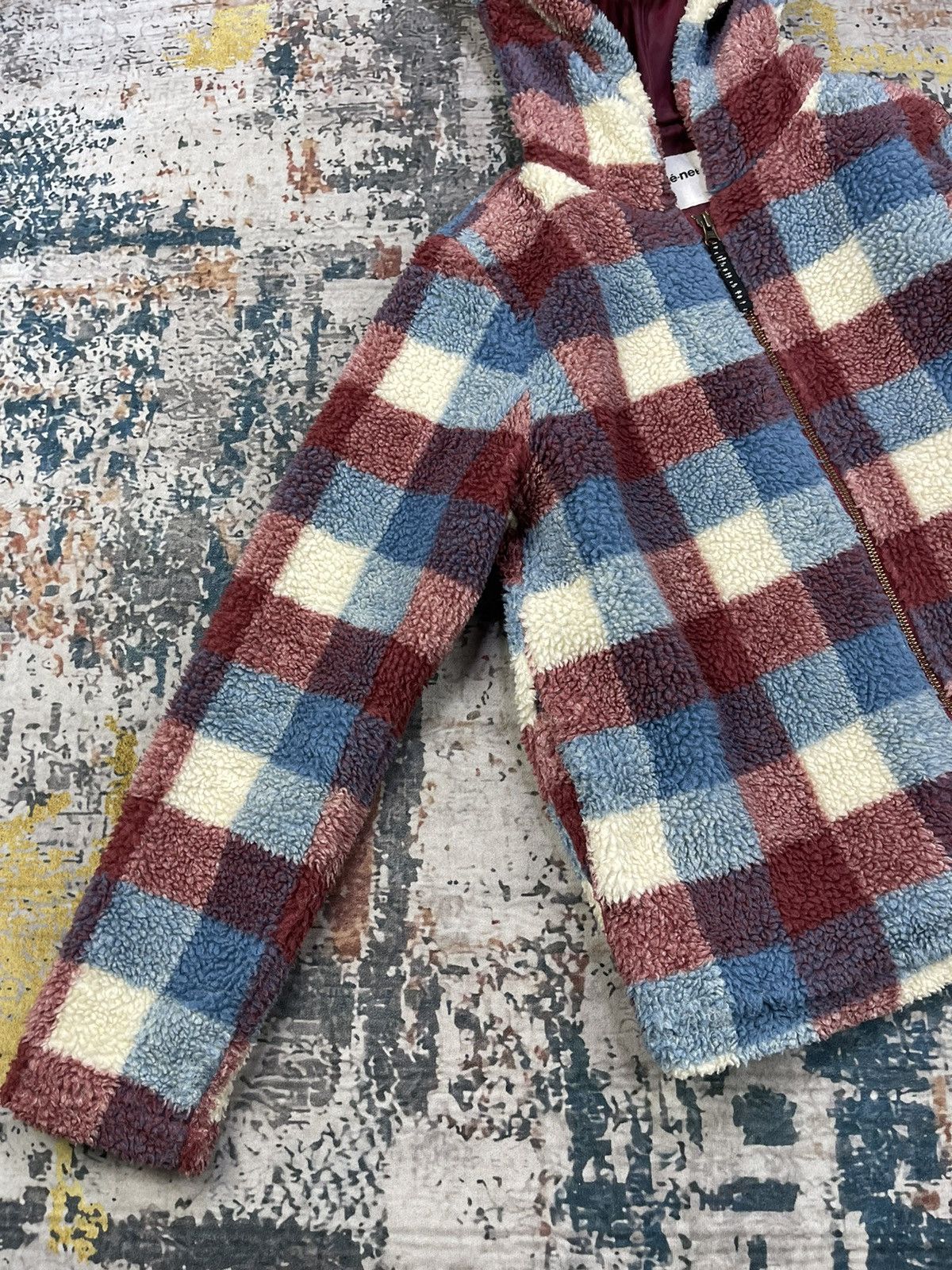 Ne-Net Issey Miyake Ne-Net Kitten Ear Plaid Zipper Hoodie Size XS / US 0-2 / IT 36-38 - 4 Thumbnail