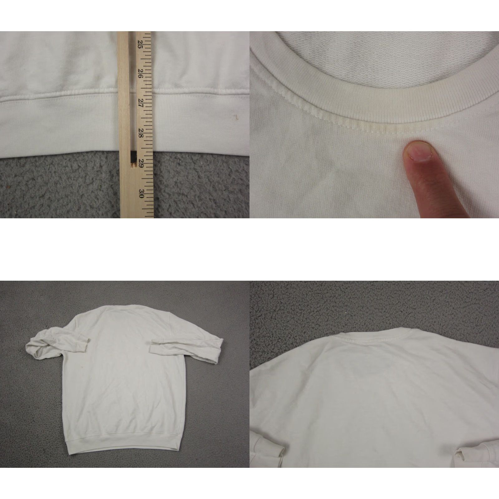 Chubbies Chubbies Sweatshirt Mens M White USA 90s Logo Pullover Fleece Cotton All Seasons Walking Style: Pullover Theme: 90s USA Mens Size US M / EU 48-50 / 2 - 9 Thumbnail