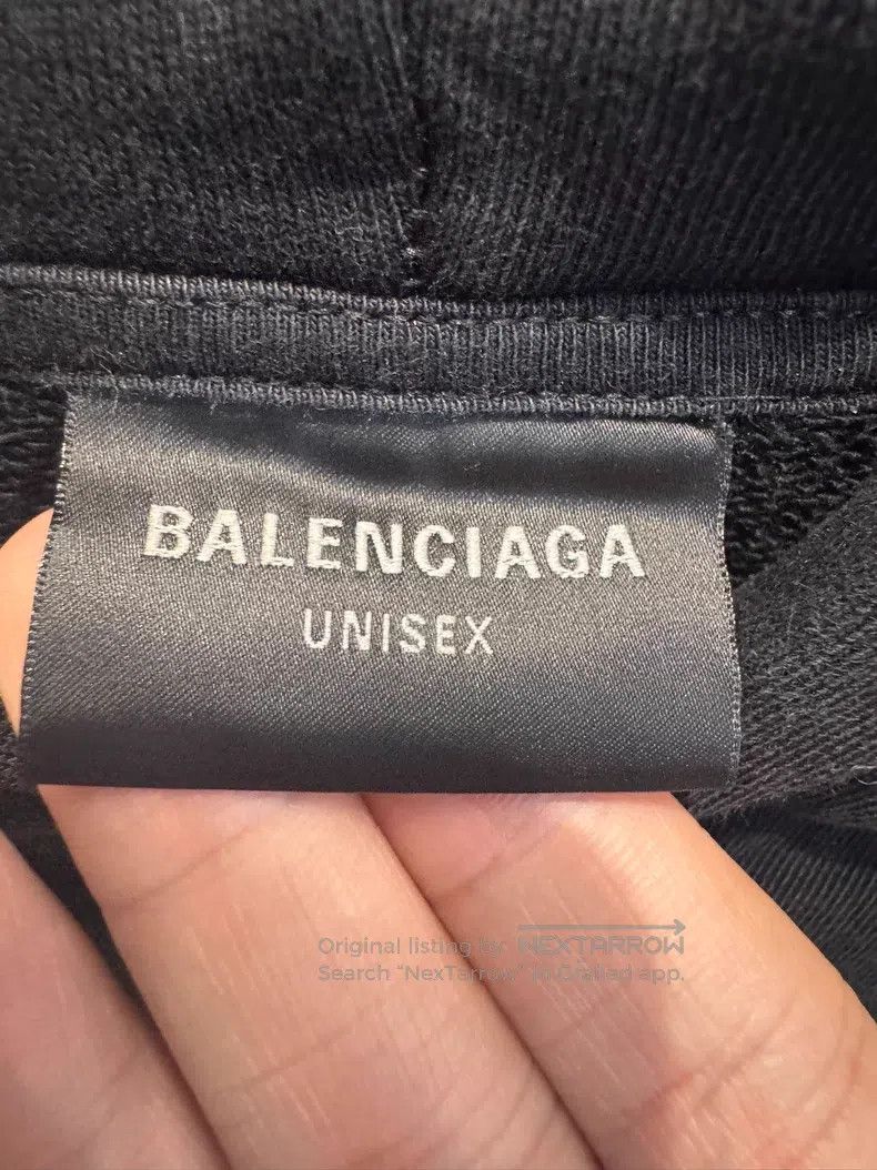 Balenciaga Balenciaga Logo Rhinestone Zipper Sweatshirt Size US M / EU 48-50 / 2 - 2 Thumbnail