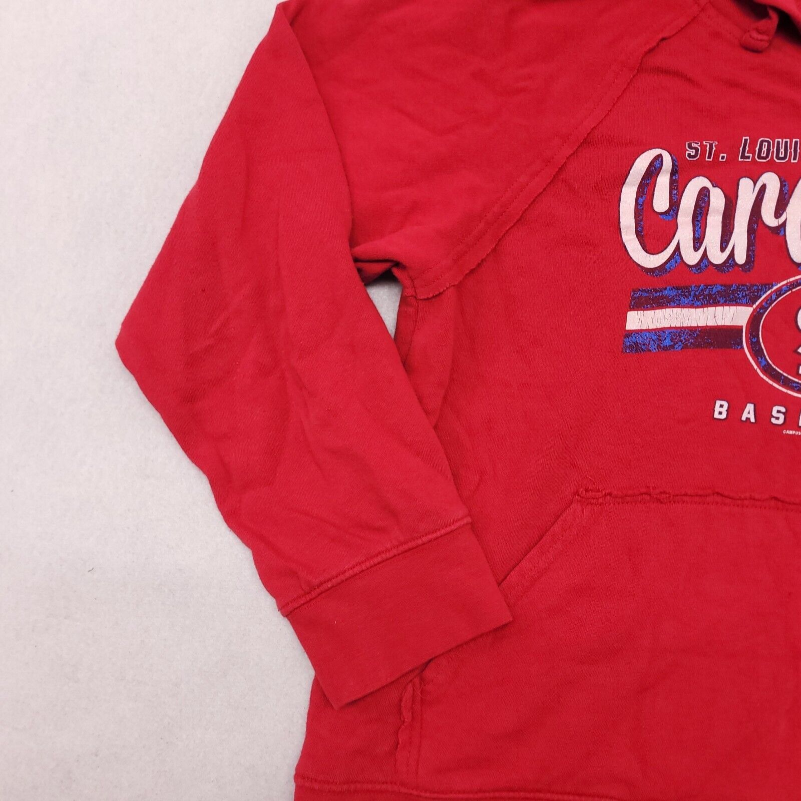 MLB MLB St Lois Cardinals Pullover Hoodie Women Size Large L Red Size L / US 10 / IT 46 - 6 Thumbnail