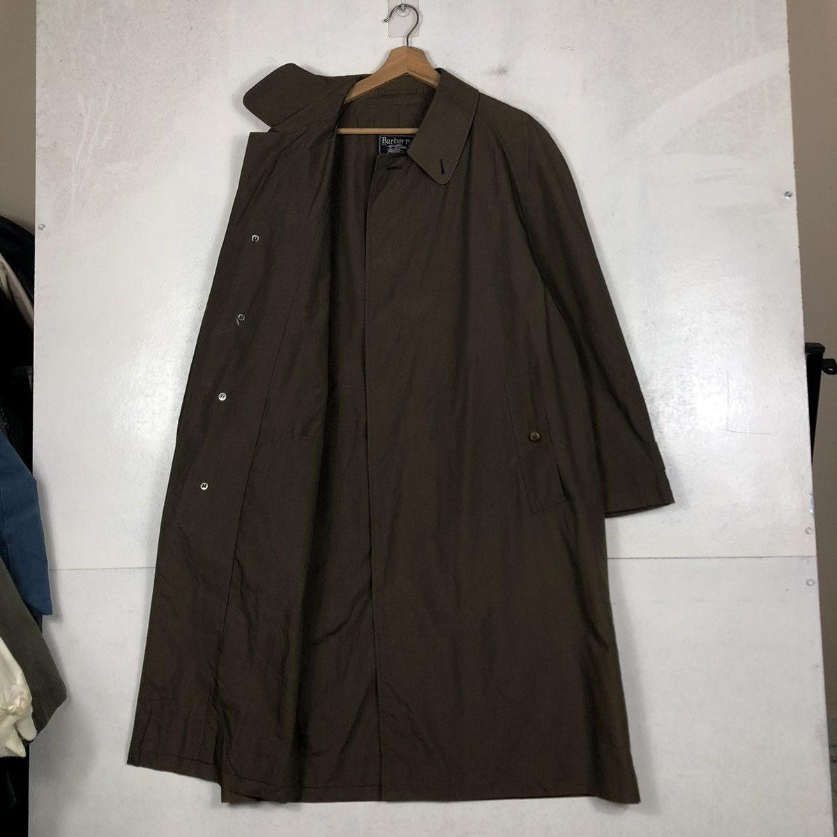 Burberry 📌VINTAGE FLY COATS LONG JACKET BURBERRY MADE IN ENGLAND Size US M / EU 48-50 / 2 - 13 Thumbnail