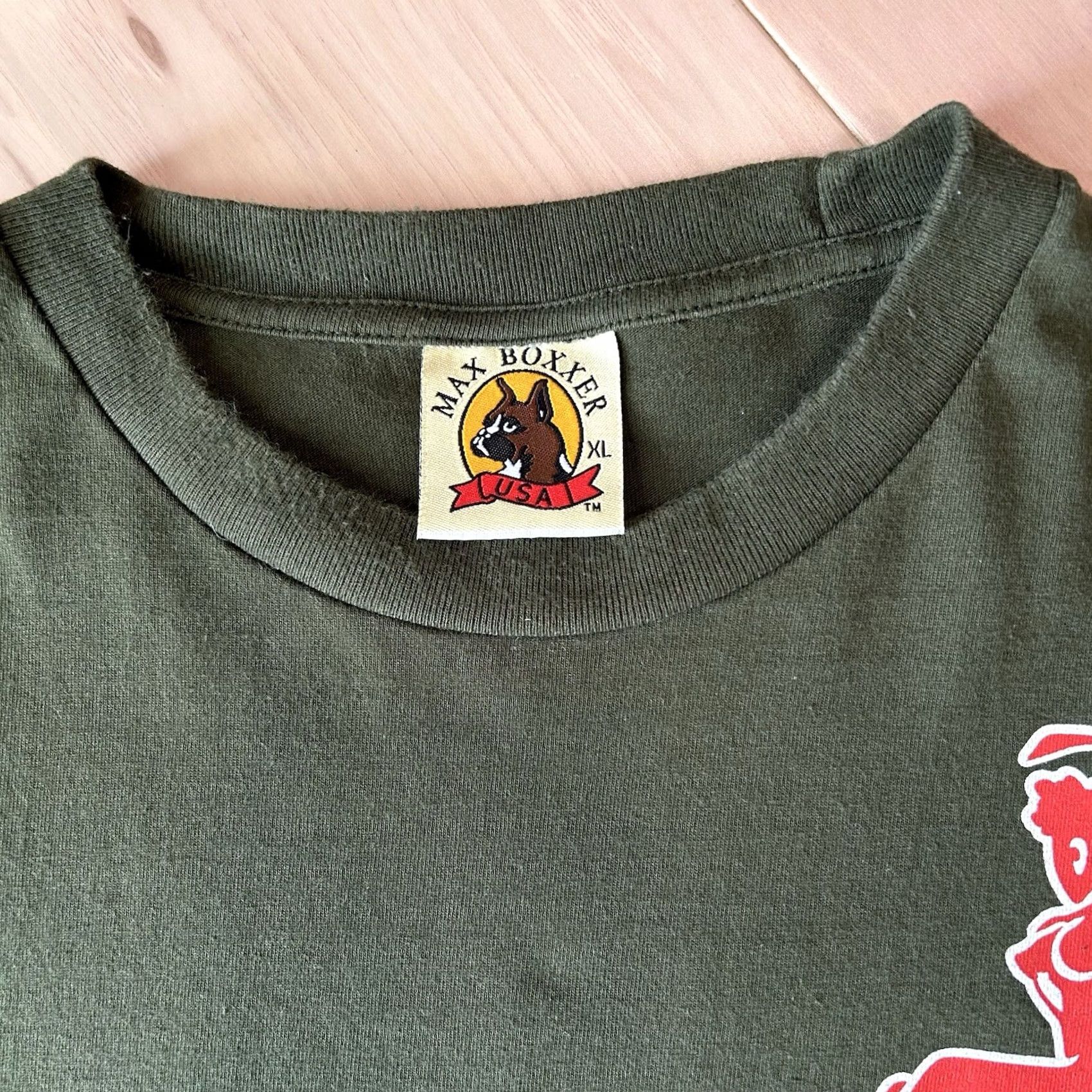 Vintage VINTAGE? No — Max Boxxer USA Shark Mouth Tee Green T-Shirt Short Sleeve Size XL Size US L / EU 52-54 / 3 - 3 Thumbnail