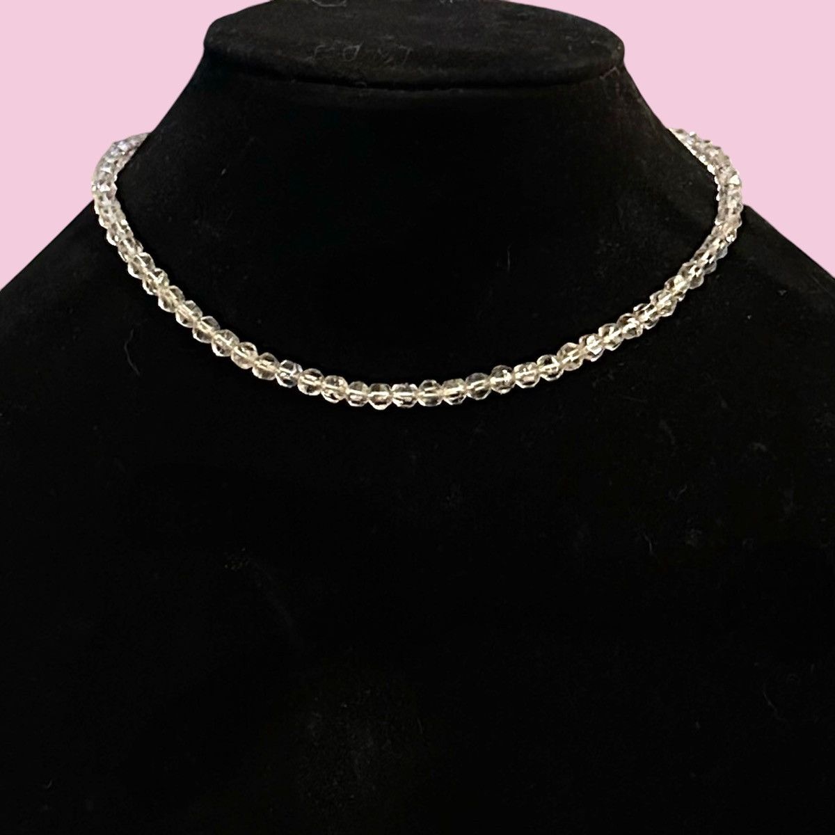 Vintage Vintage clear crystal bead necklace Size ONE SIZE - 1 Thumbnail