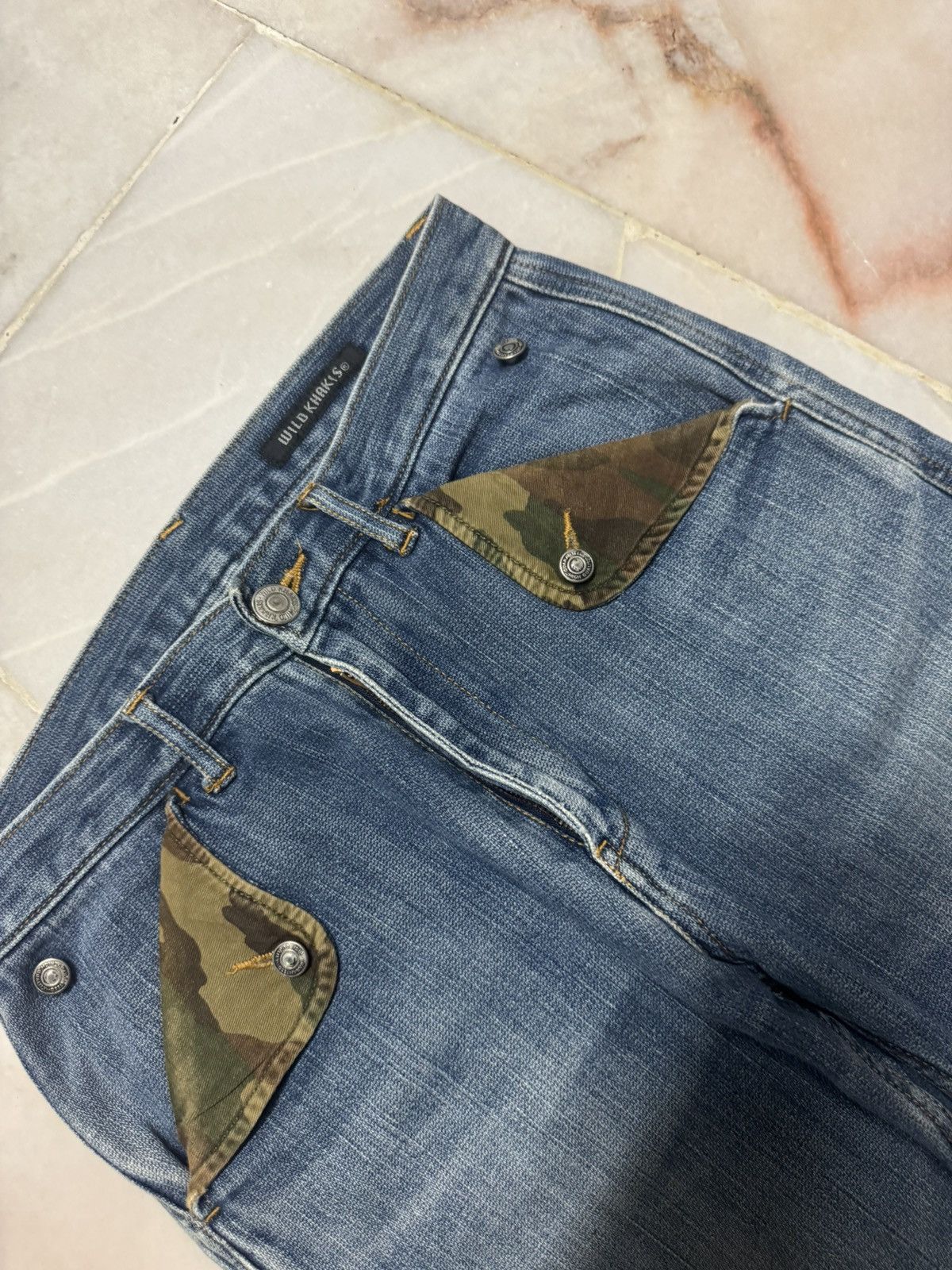 Vintage 💥RARE💥VINTAGE JAPANESE WILD KHAKI POCKET SPLIT CAMO FADED Size US 28 / EU 44 - 4 Thumbnail