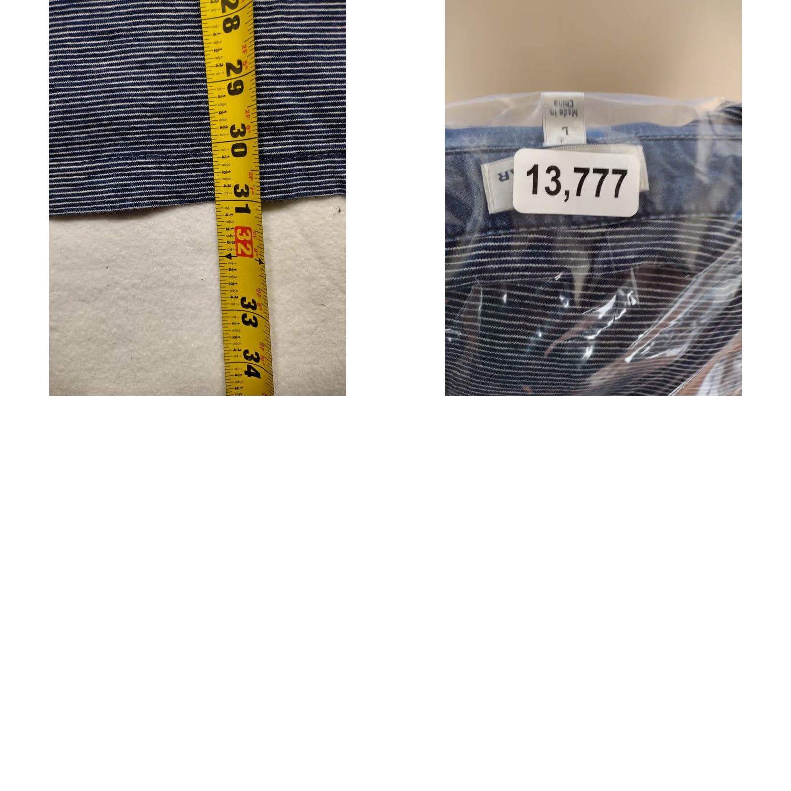 Peter Millar Peter Millar Polo Shirt Mens Large Blue Striped Golf Casual Size US L / EU 52-54 / 3 - 8 Thumbnail
