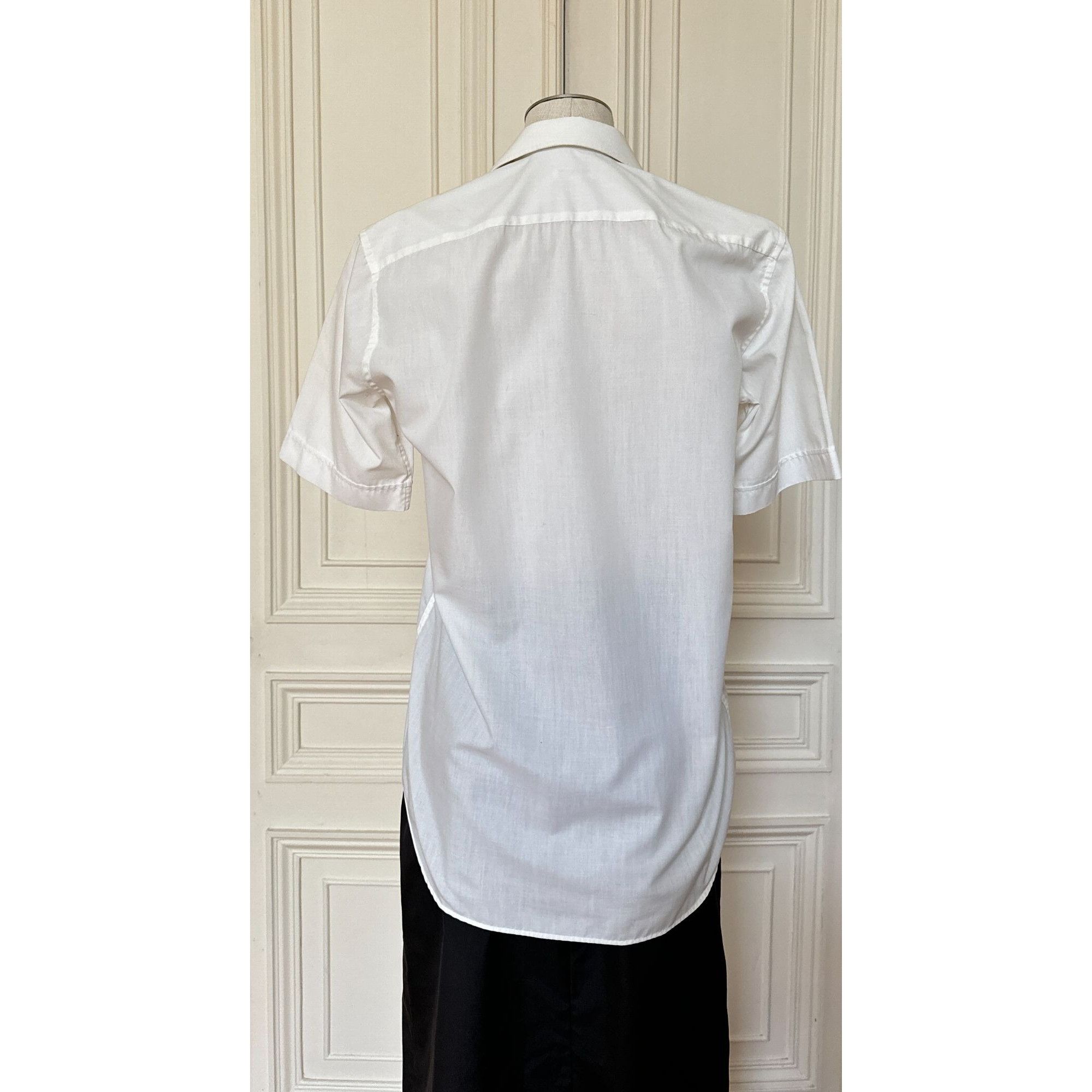 Yves Saint Laurent Vintage White Cotton Shirt Size M / US 6-8 / IT 42-44 - 4 Thumbnail