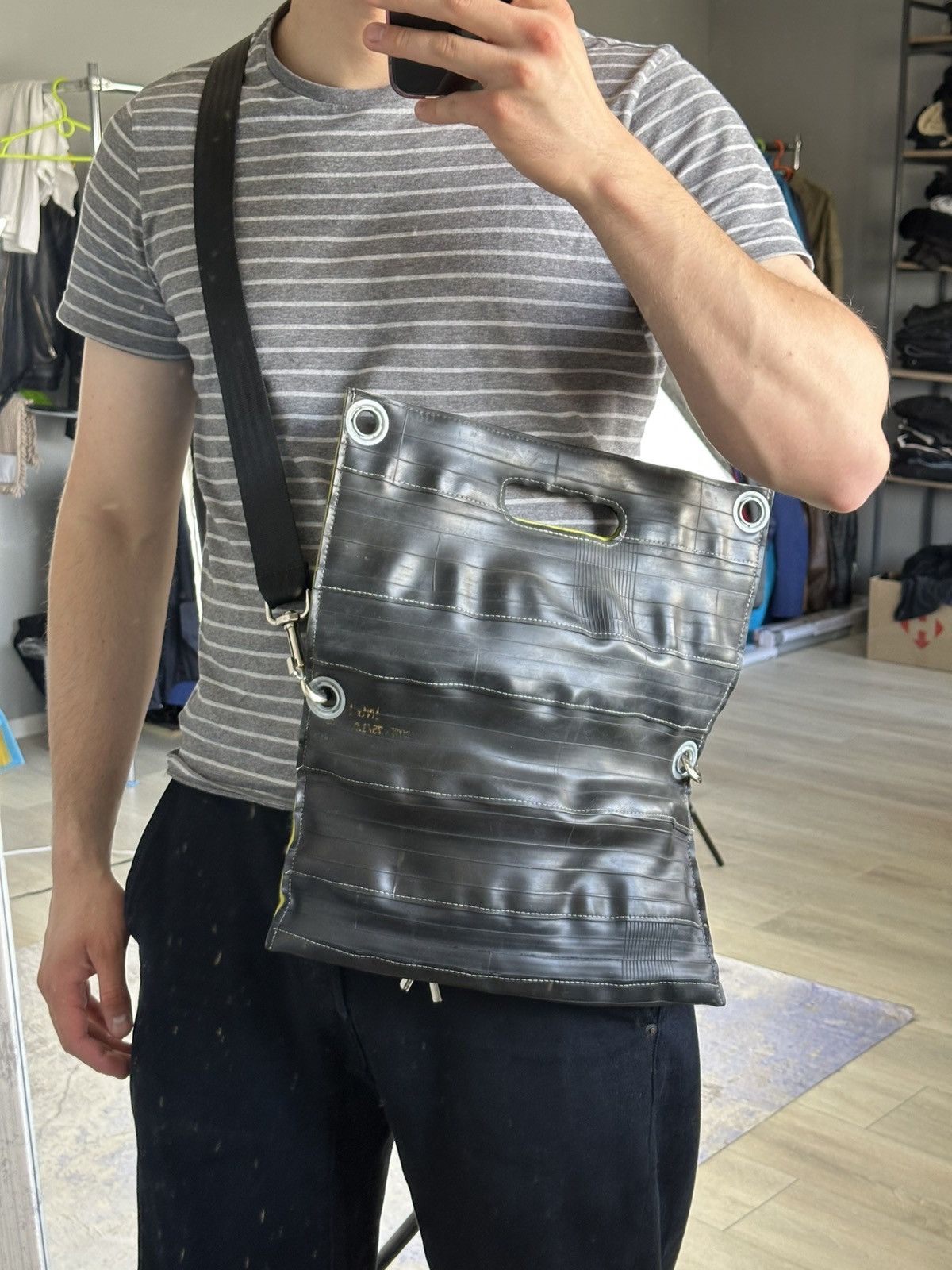 Handmade Krejci Amsterdam Upcycle bag Fraitag style rare Size ONE SIZE - 9 Thumbnail