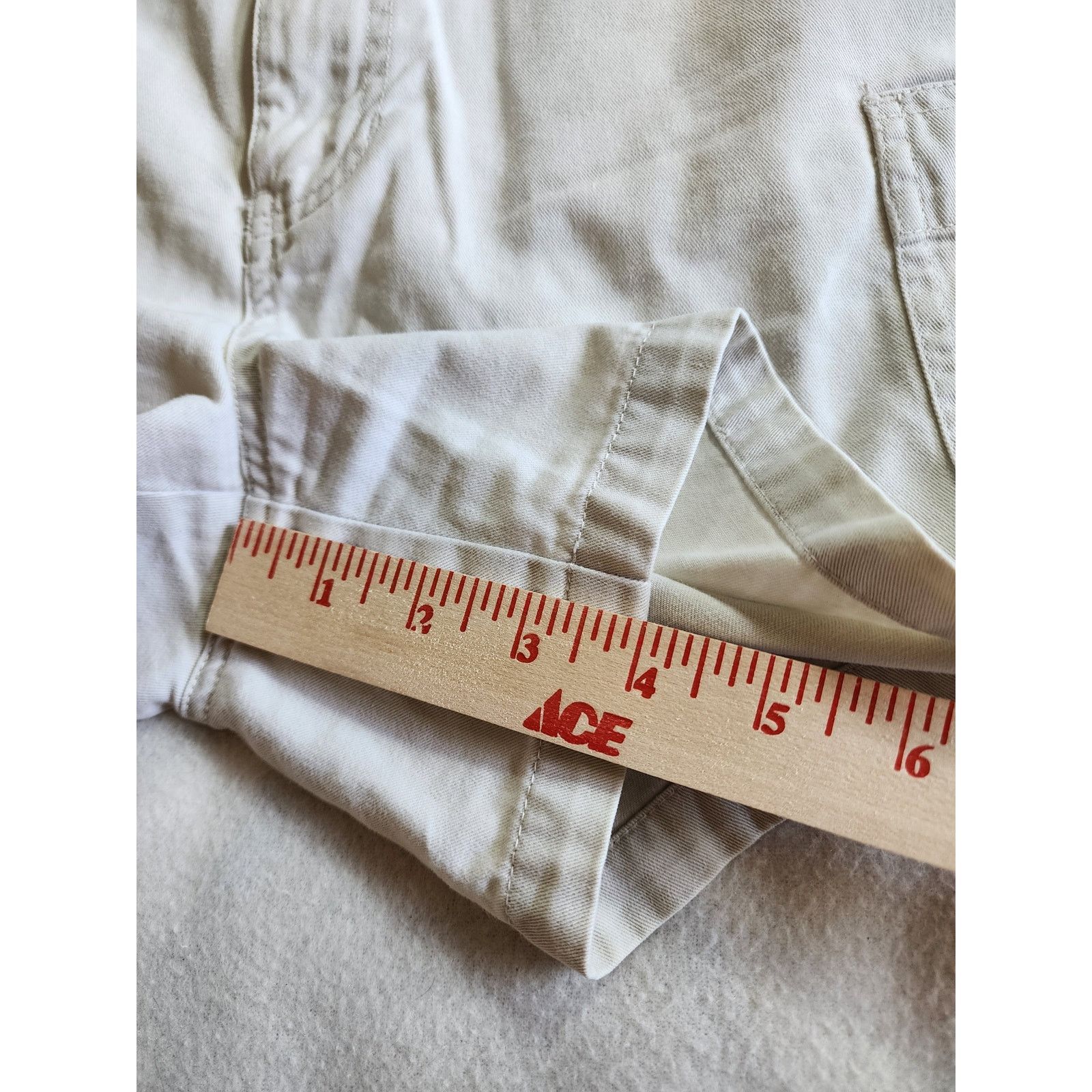 Abercrombie & Fitch VTG Abercrombie & Fitch 90s Y2K Cargo Shorts Size 6 Khaki Size 28" / US 6 / IT 42 - 6 Thumbnail