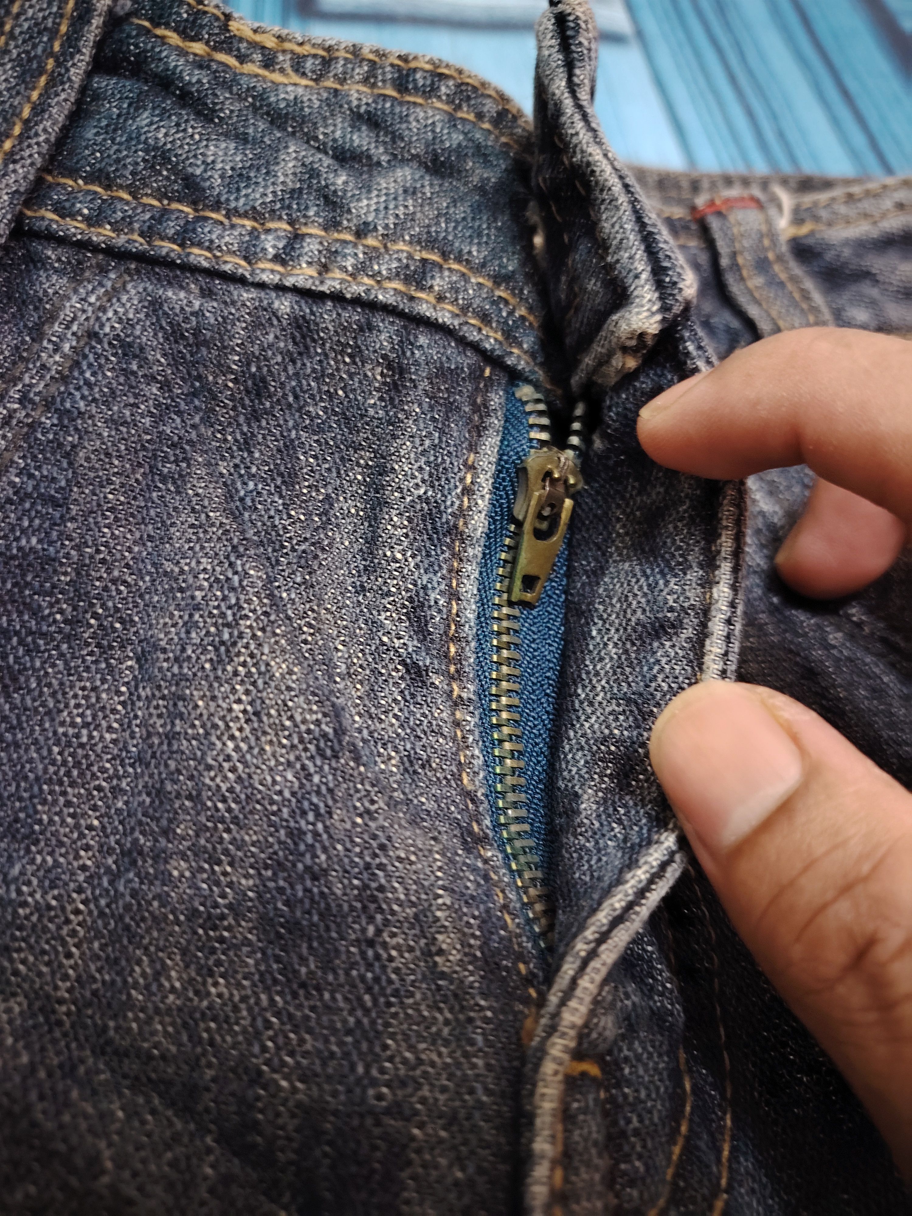 If Six Was Nine Japan I2N Bootcut Jeans Distressed Double Layer Flared Jeans Size US 30 / EU 46 - 5 Thumbnail