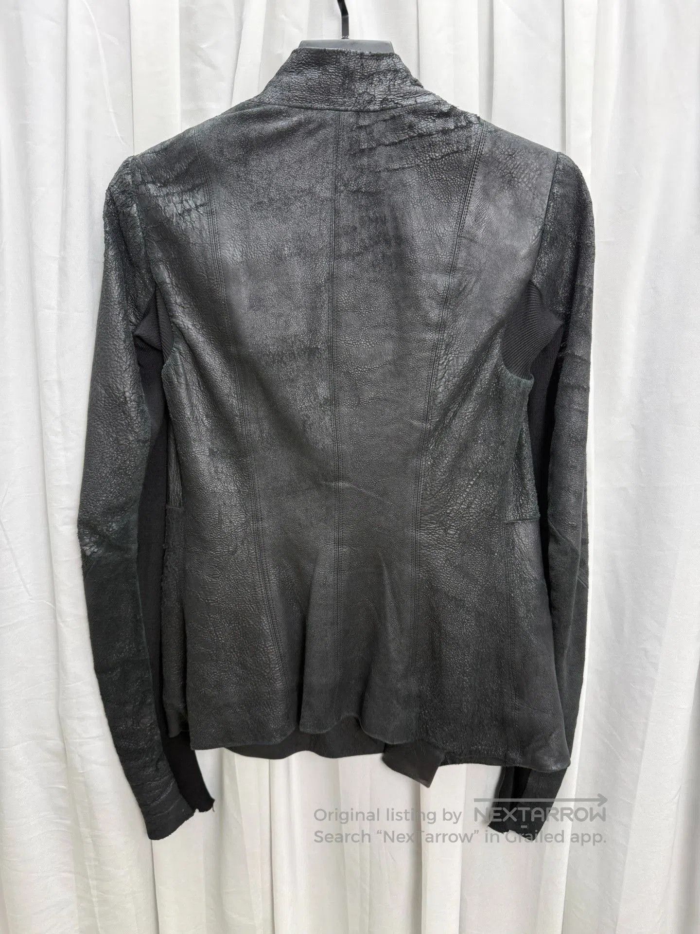 Rick Owens Rick Owens Suede Distressed Biker Jacket. Size US M / EU 48-50 / 2 - 6 Thumbnail