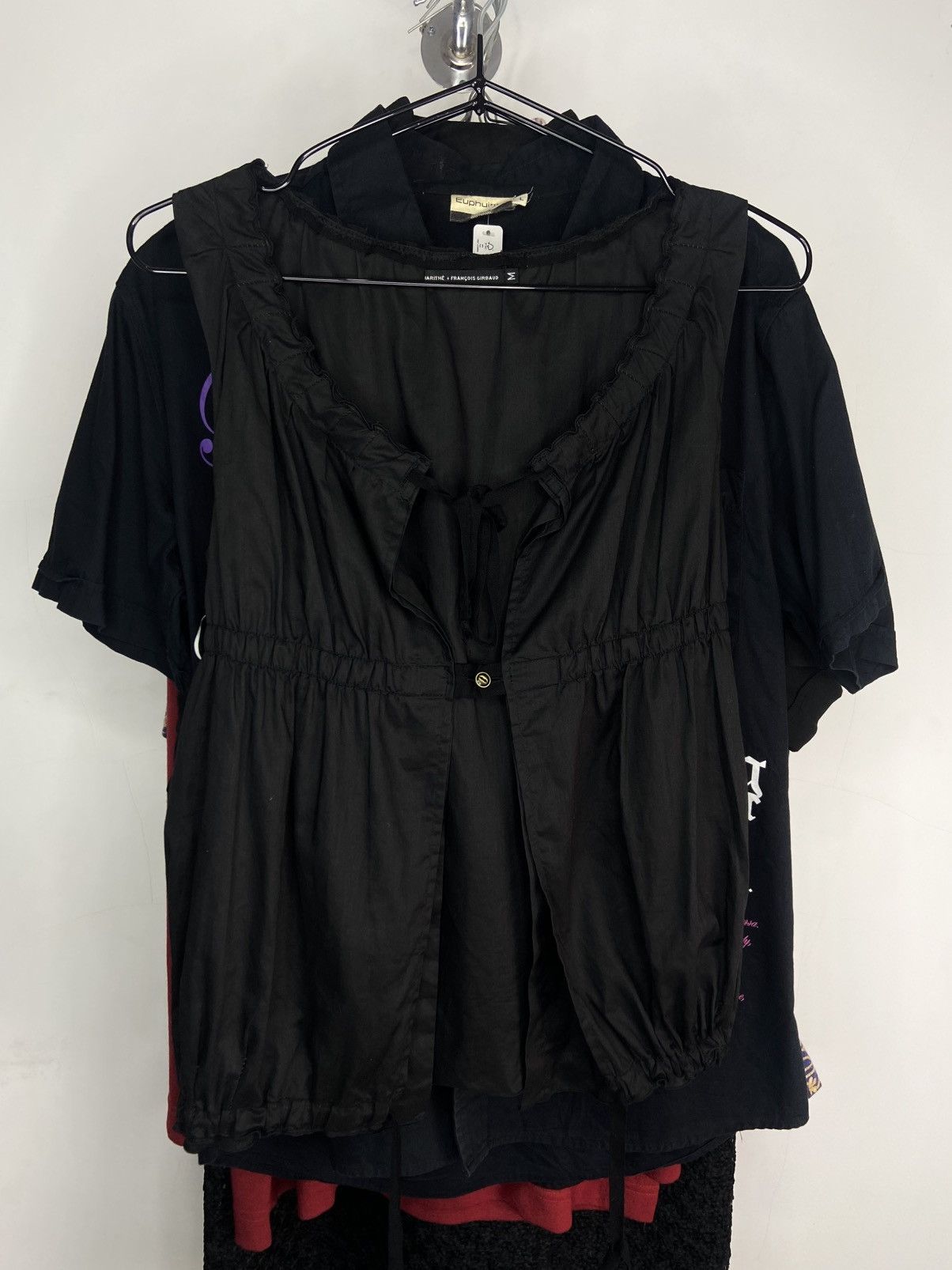 Marithe + Francois Girbaud Offer‼️ 2000s Marithe Francois Girbaud Goth Punk Metal Top Size M / US 6-8 / IT 42-44 - 14 Thumbnail