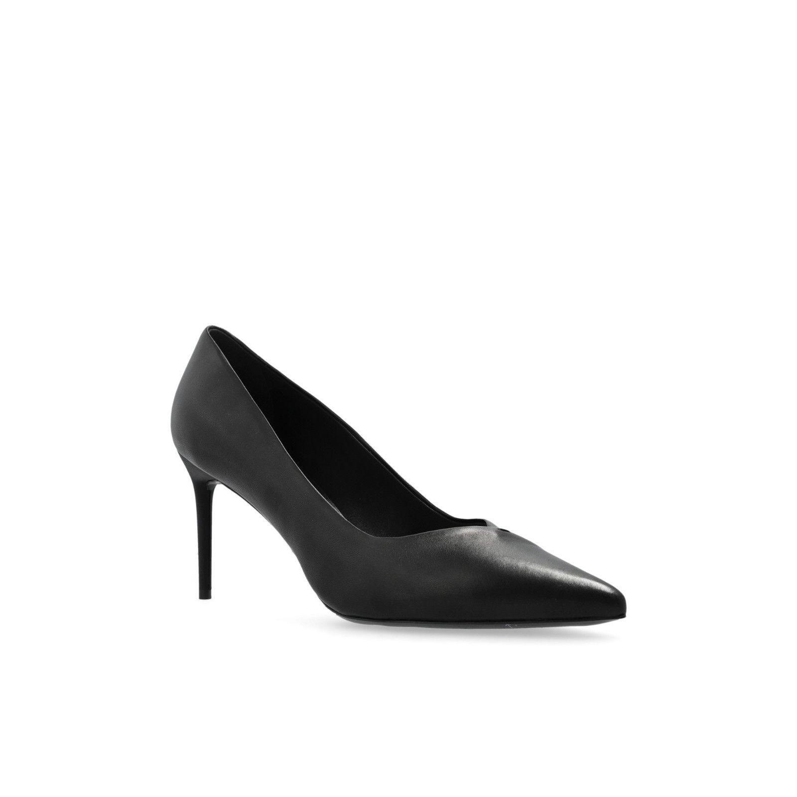 Max Mara MAX MARA Phyllis Black Leather 85mm Heel Mules New & Authent Size US 8.5 / IT 38.5 - 2 Thumbnail