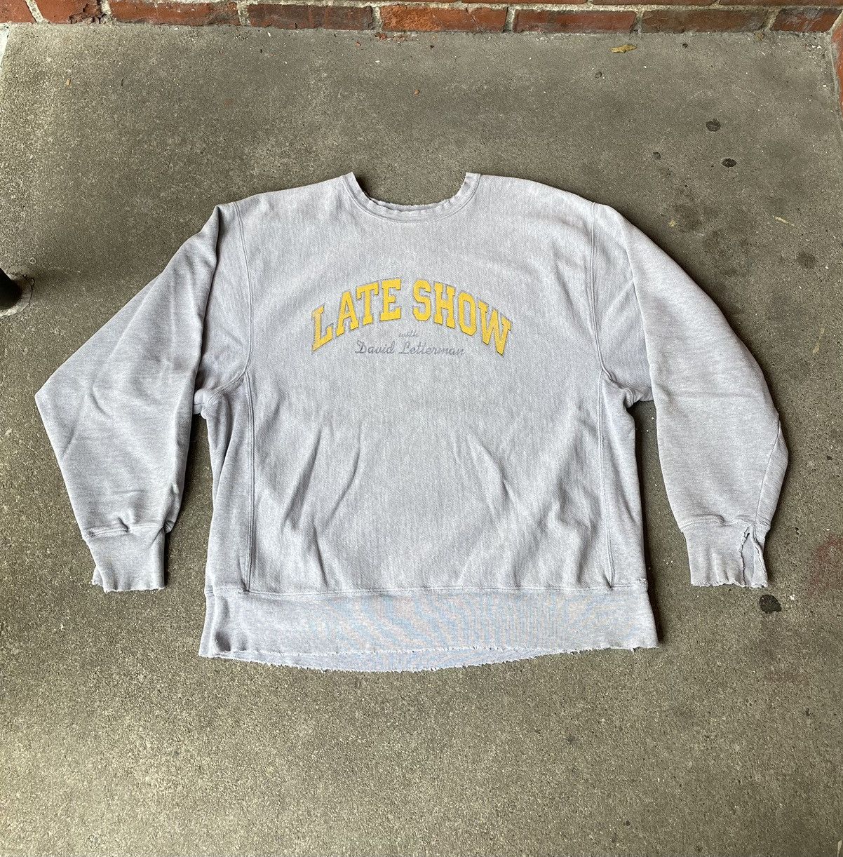 Champion Y2k Champion Reverse Weave David Letterman “the Late Show” Size US XL / EU 56 / 4 - 1 Thumbnail