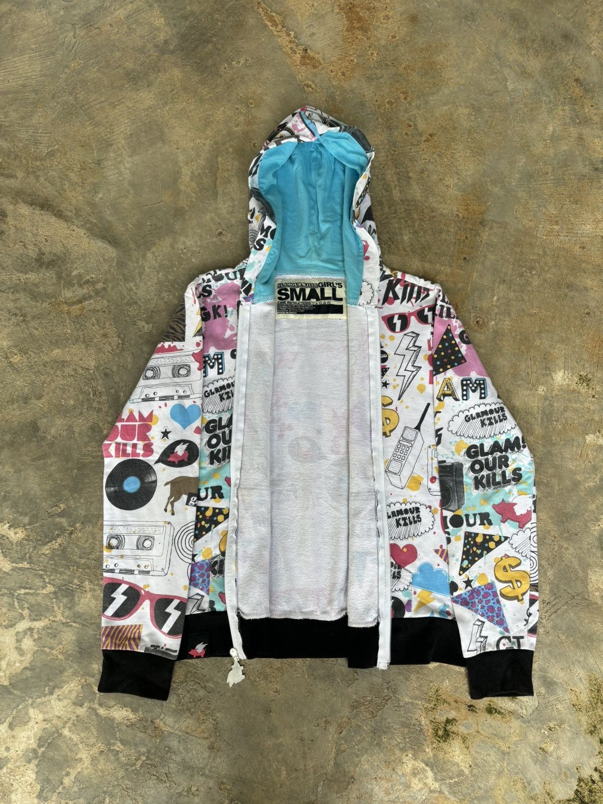 Hysteric Glamour Y2k Glamour Kills Gilr Full Print Hoodie Size US S / EU 44-46 / 1 - 2 Thumbnail