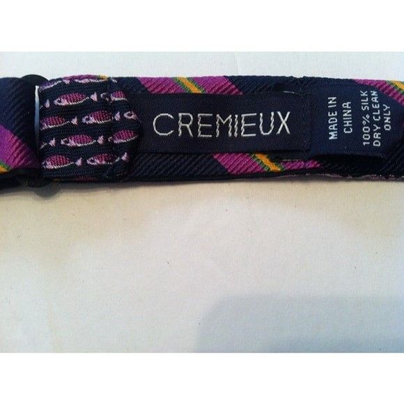 Daniel Cremieux DANIEL CREMIEUX MEN'S NAVY 100%SILK BOW TIE Size ONE SIZE - 5 Thumbnail