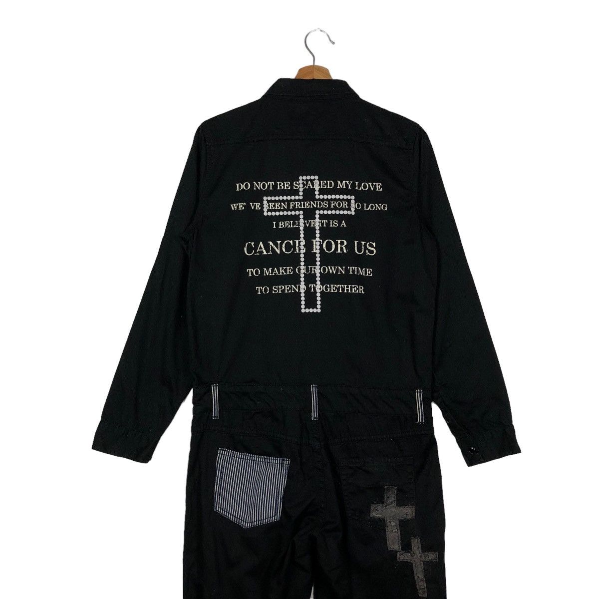 Japanese Brand The Rose Beauty Inspire Chrome Hearts Overall Work Big Logo Size US 34 / EU 50 - 10 Thumbnail