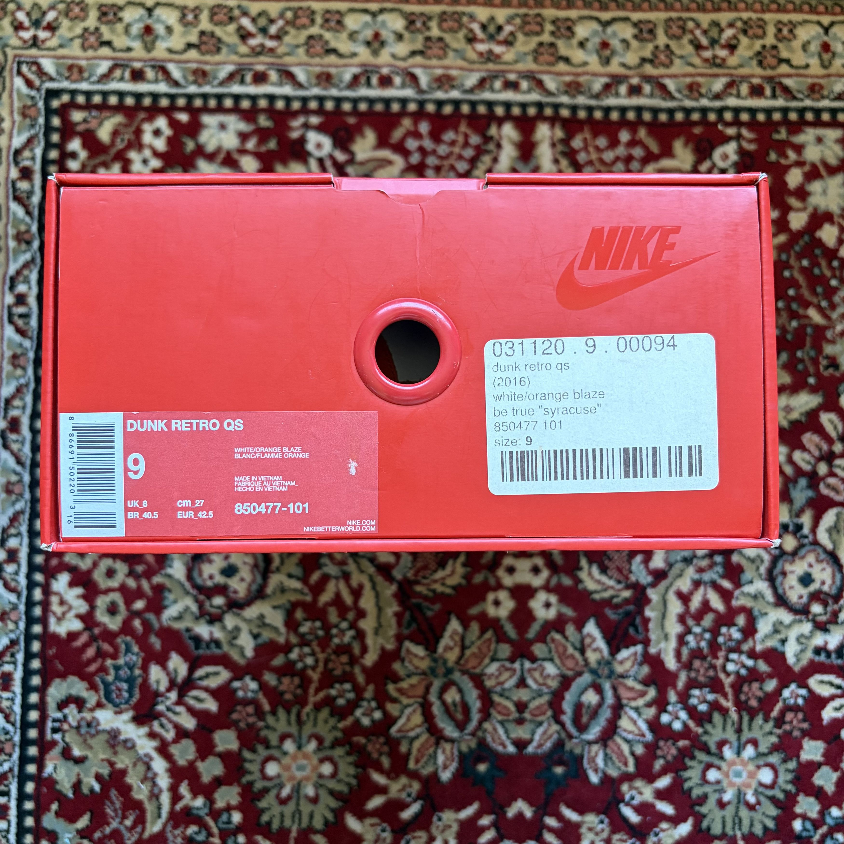 Nike Nike Dunk High Retro QS Syracuse Size US 9 / EU 42 - 5 Thumbnail