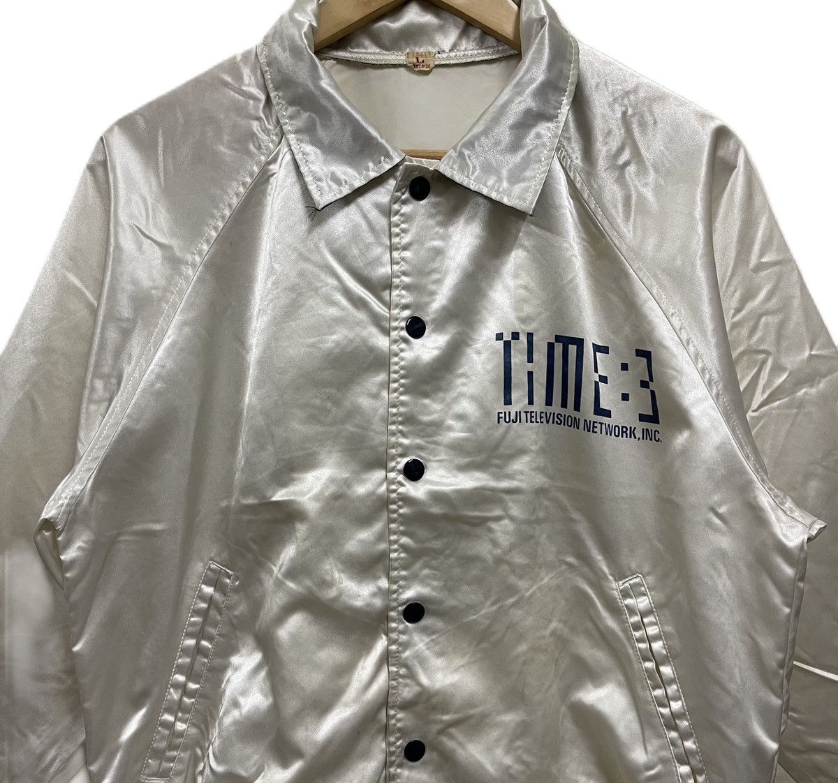 Japanese Brand Vintage Village Stone Time 3 Fuji Television Coach Jacket Size US L / EU 52-54 / 3 - 3 Thumbnail