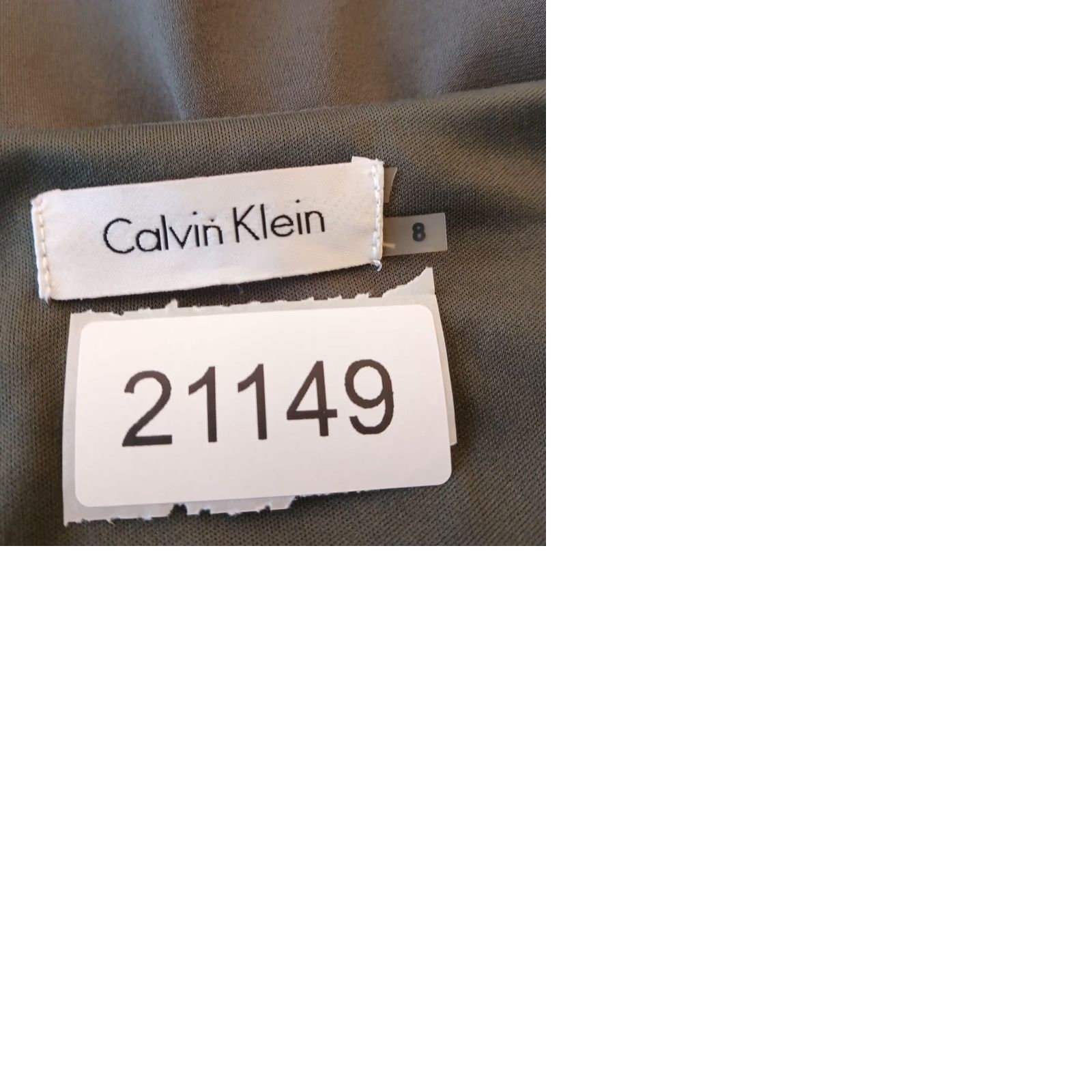 Calvin Klein Calvin Klein Dress Knee Length Green Long Sleeve Cowl Neck Pullover Lined Solid Size 8 Womens Sheath Size M / US 6-8 / IT 42-44 - 9 Thumbnail