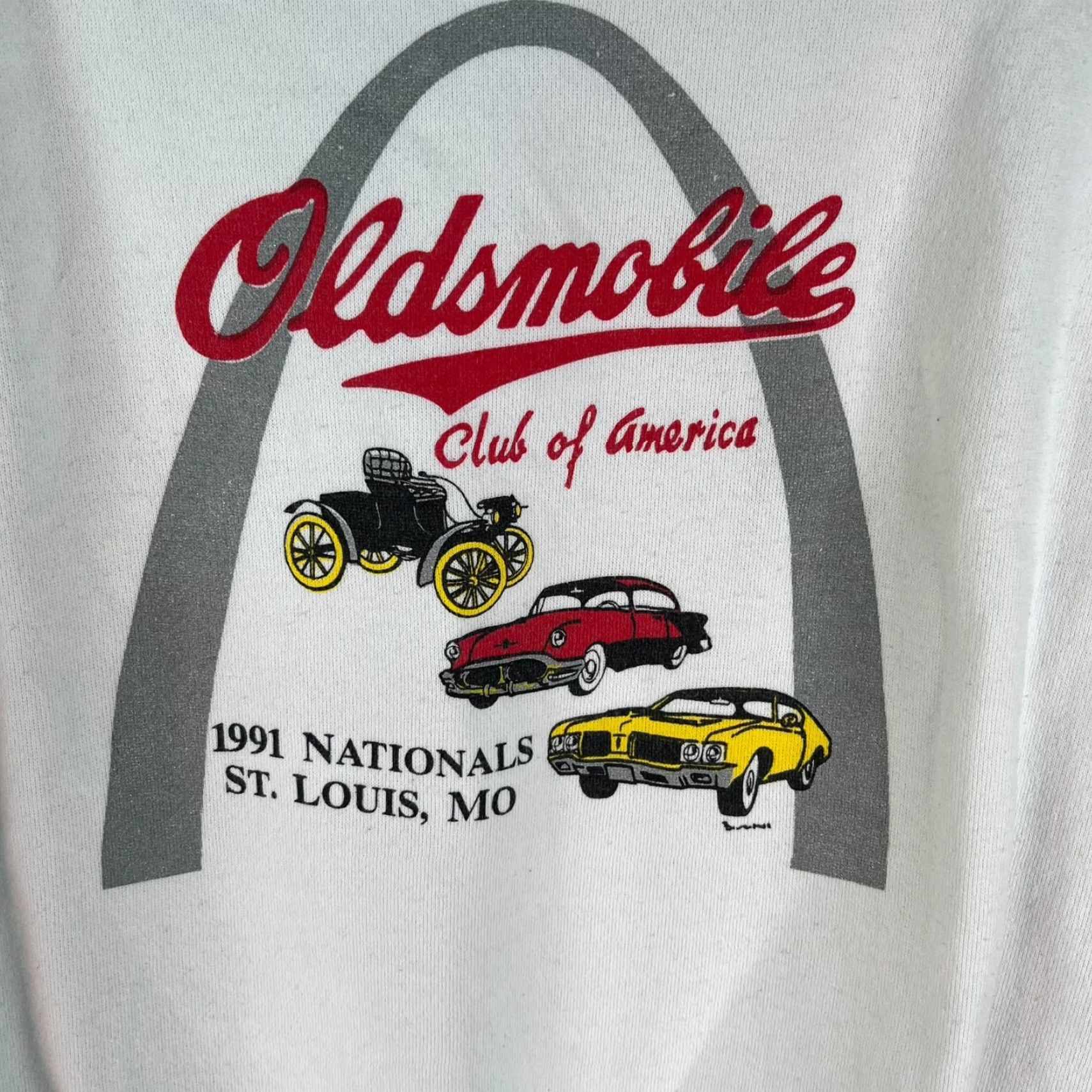 Hanes VINTAGE Oldsmobile Club of America St Louis National 1991 Adult Size L Hanes Tag Sweatshirt Crew Neck Pullover Logo Graphic Print 90s USA Men Size US L / EU 52-54 / 3 - 2 Thumbnail