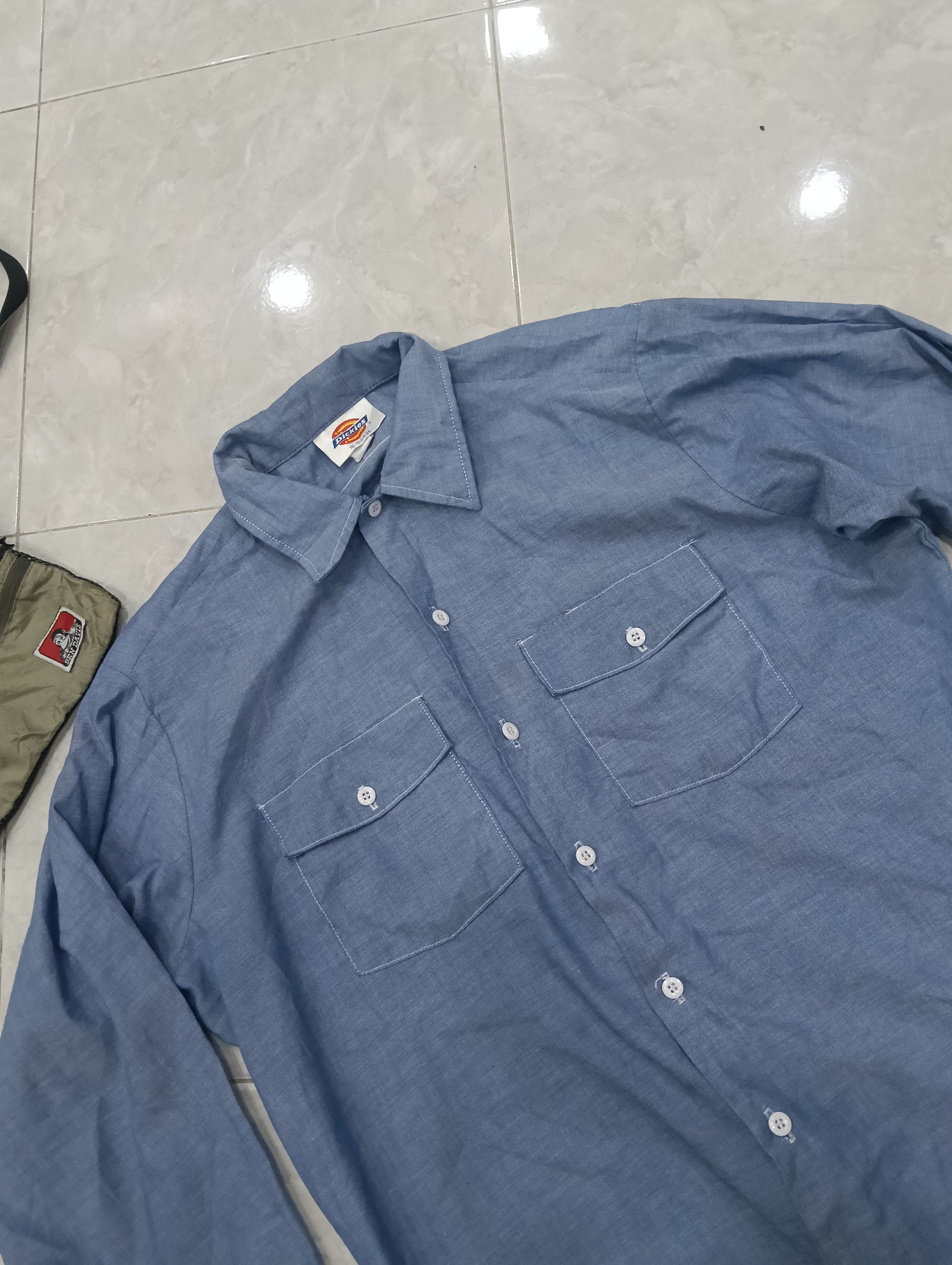 Dickies Vintage Rare Dickies Chambray Size US XL / EU 56 / 4 - 3 Thumbnail