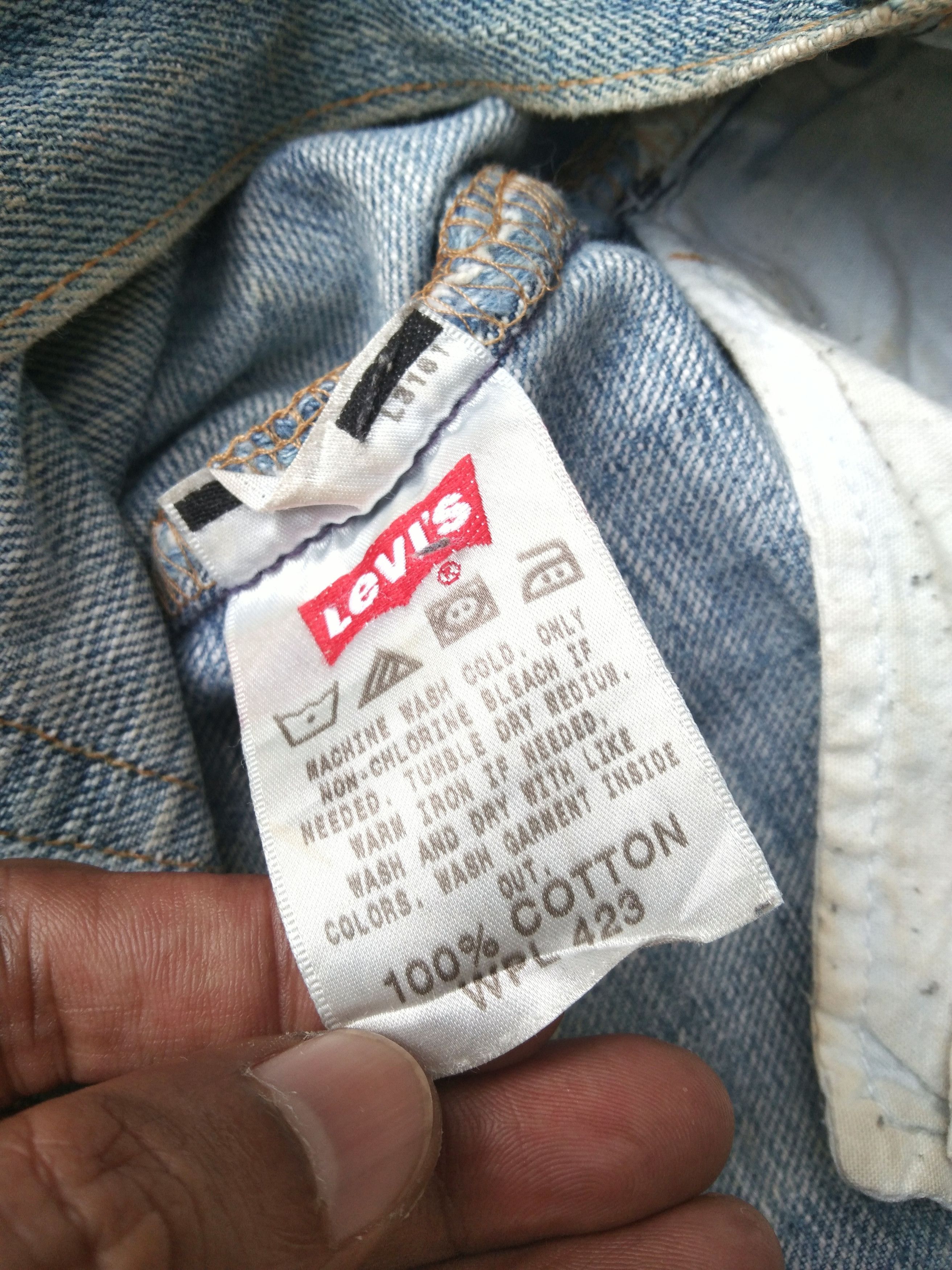 Levi's Vintage Levi's 501 Straight Leg Dirty Distressed Jeans 34x36 Size US 34 / EU 50 - 10 Thumbnail