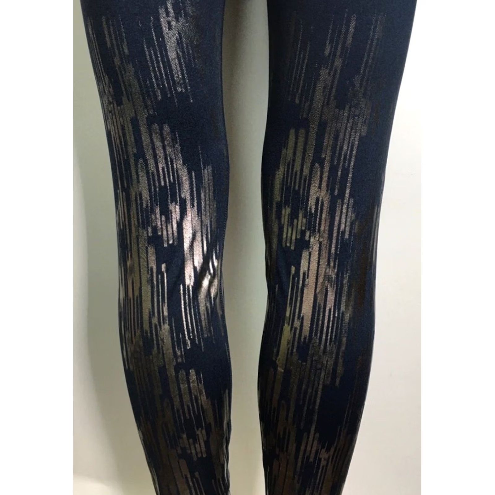 Vintage VINTAGE JoyLab Womens Leggings Pants Blue Gold Mid Rise Stretch Exercise Metallic XS New Size 26" / US 2 / IT 38 - 3 Thumbnail