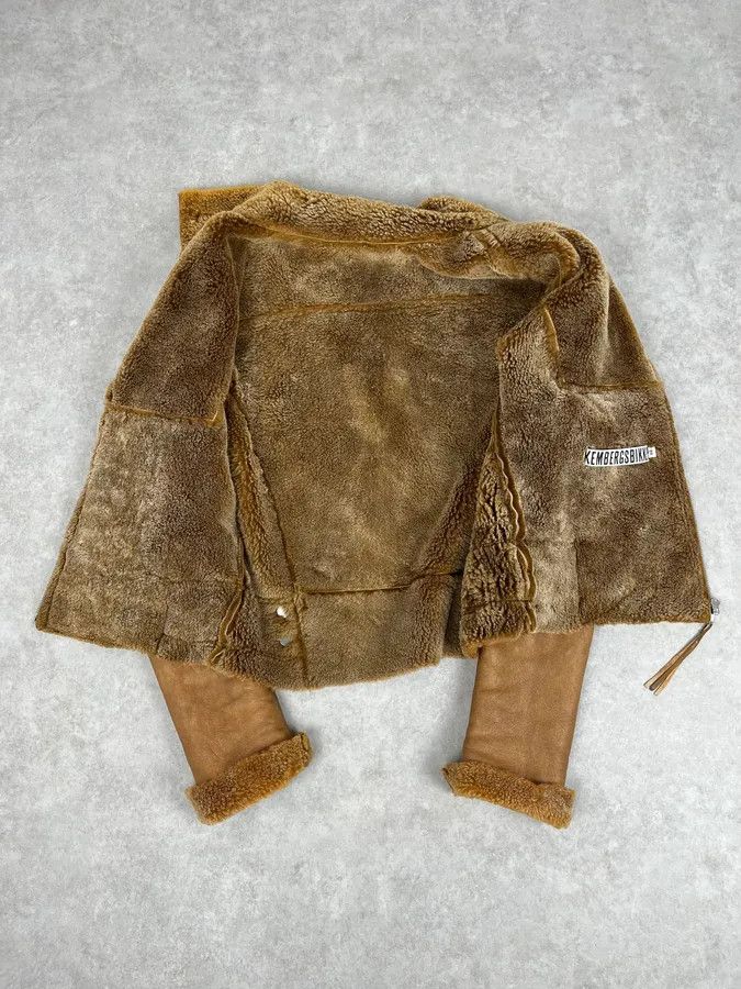Dirk Bikkembergs 2000s Dirk Bikkembergs Camel Leather Shearling Jacket Size US M / EU 48-50 / 2 - 8 Thumbnail