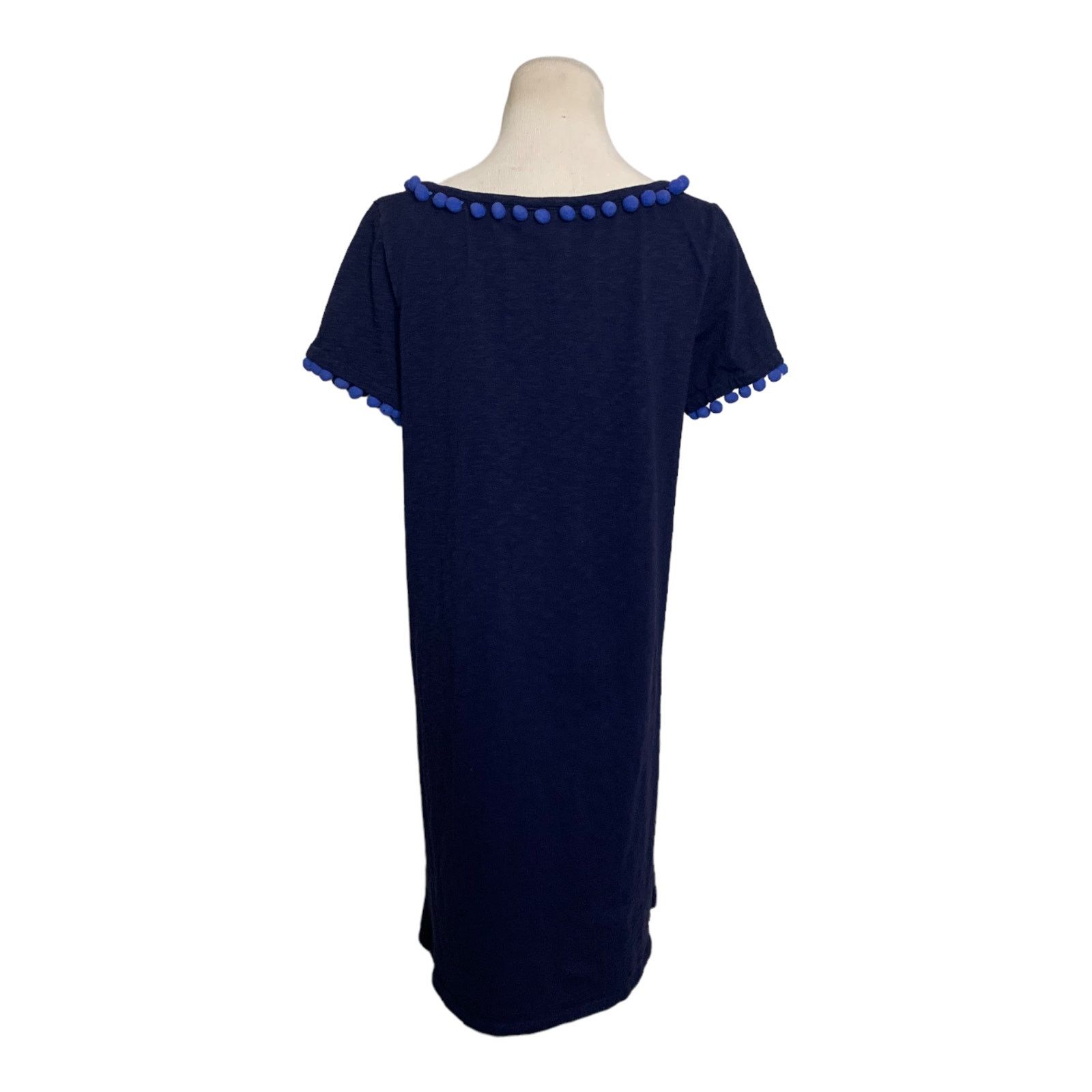 Boden Boden blue short sleeves pom pom mini dress size 8P Size M / US 6-8 / IT 42-44 - 10 Thumbnail